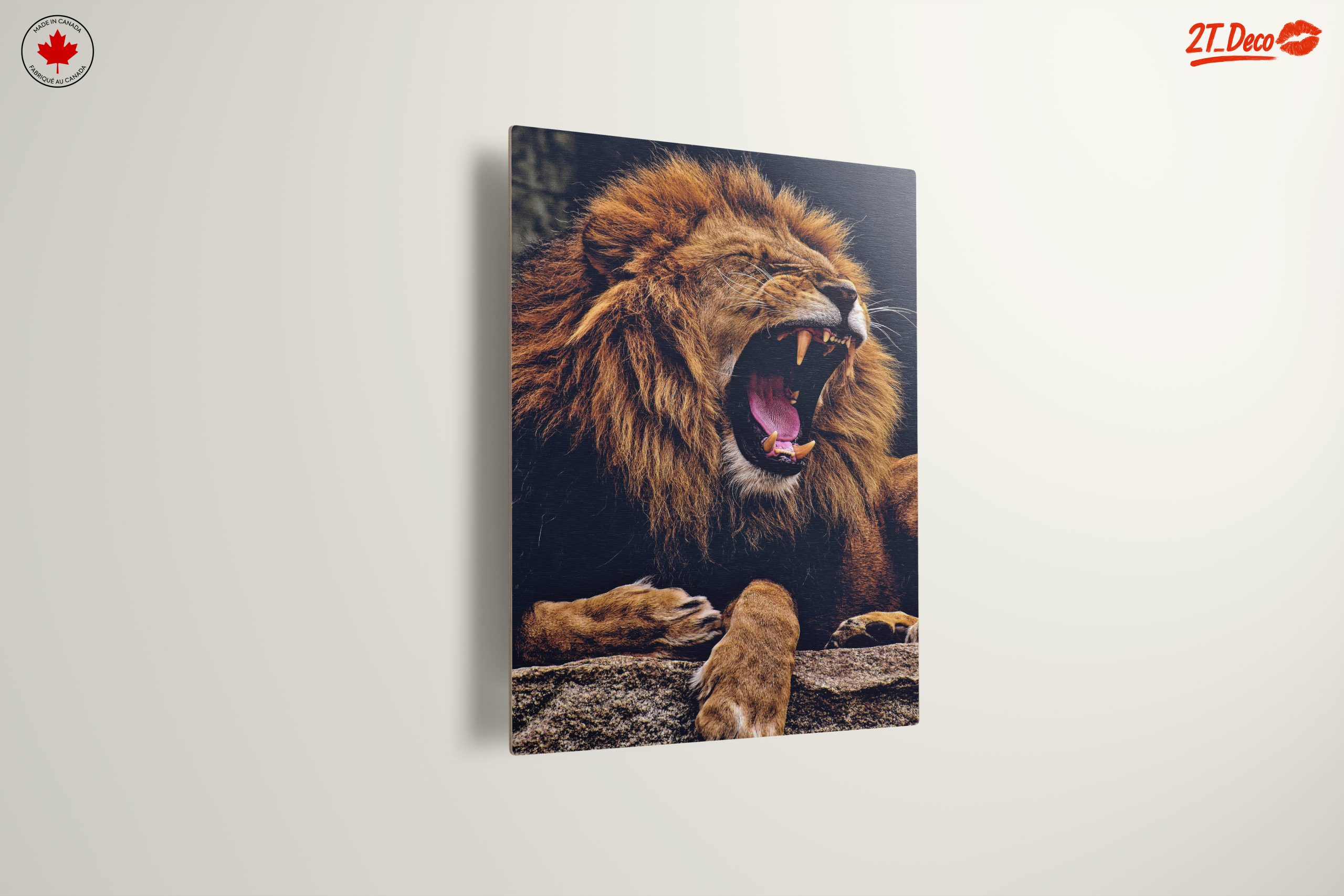 Majestic Lion Roaring Wall Art - Image 13