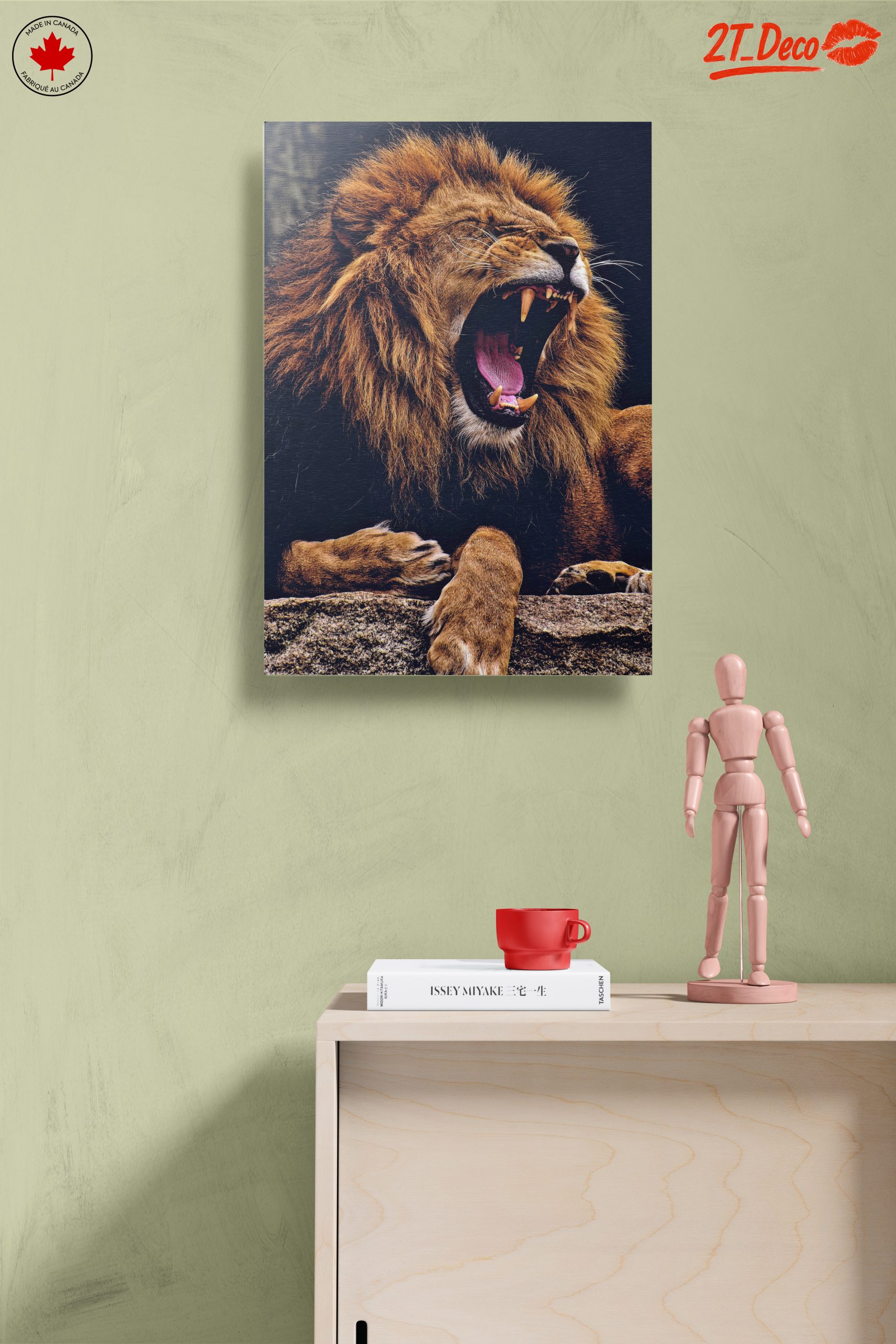 Majestic Lion Roaring Wall Art - Image 14