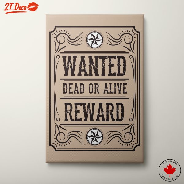 Wanted Dead or Alive Vintage Western Art