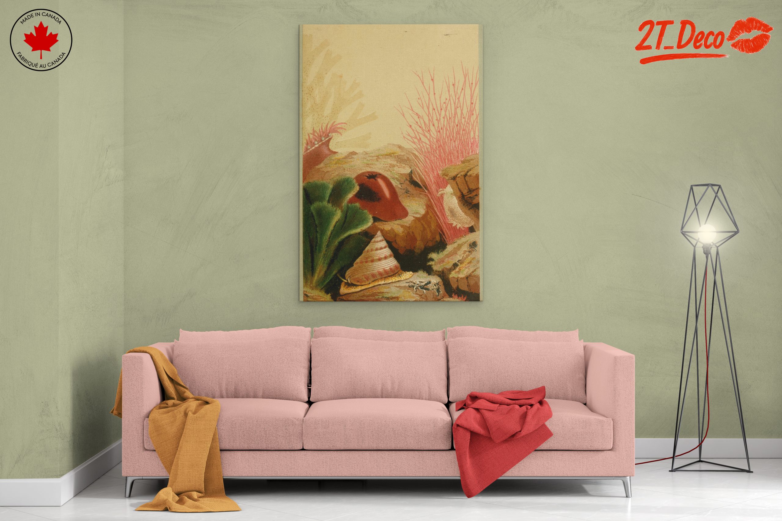 Stylized Marine Flora Artwork - Image 2