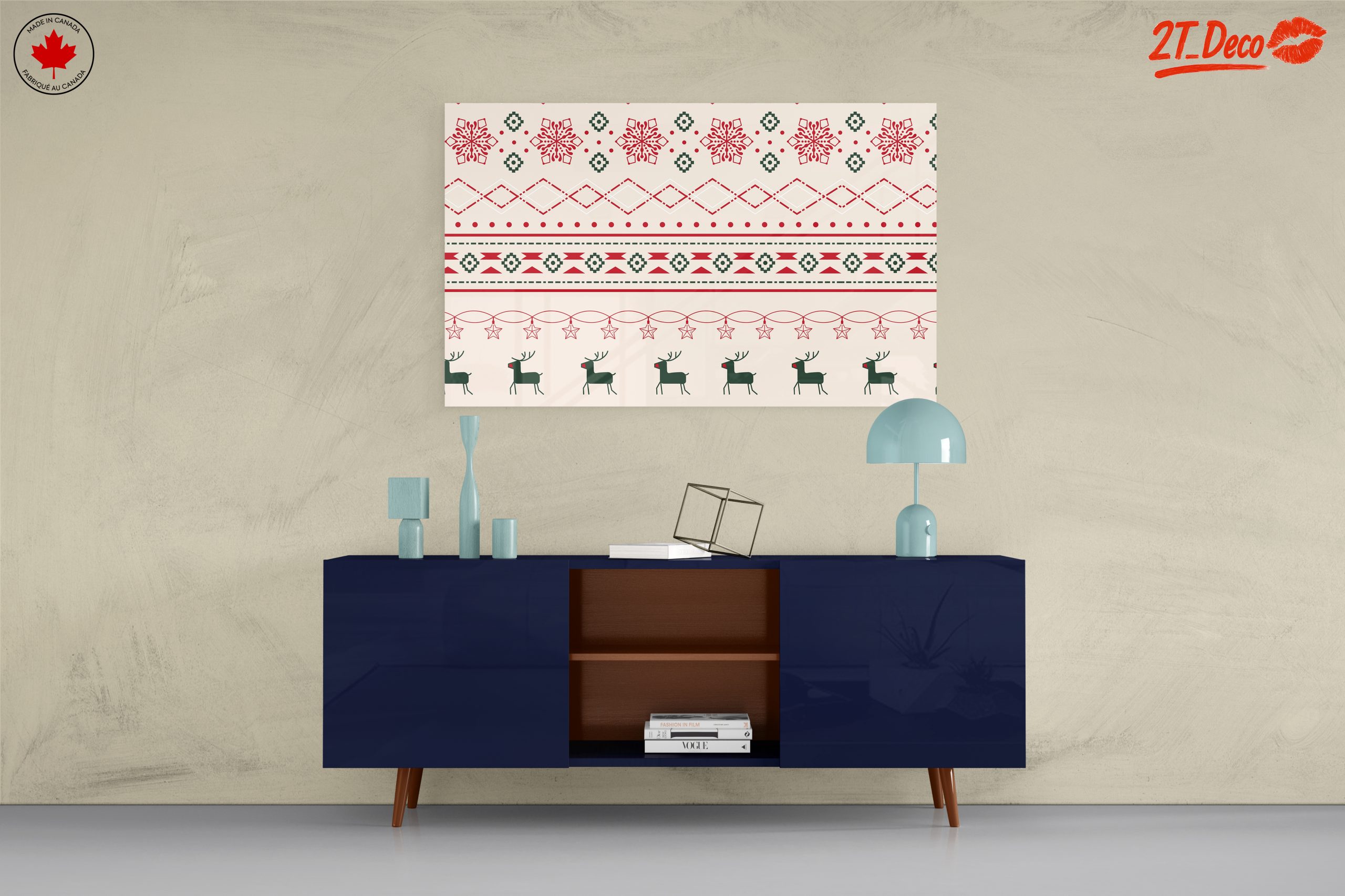 Christmas Pattern with Reindeer and Snowflakes - Image 8