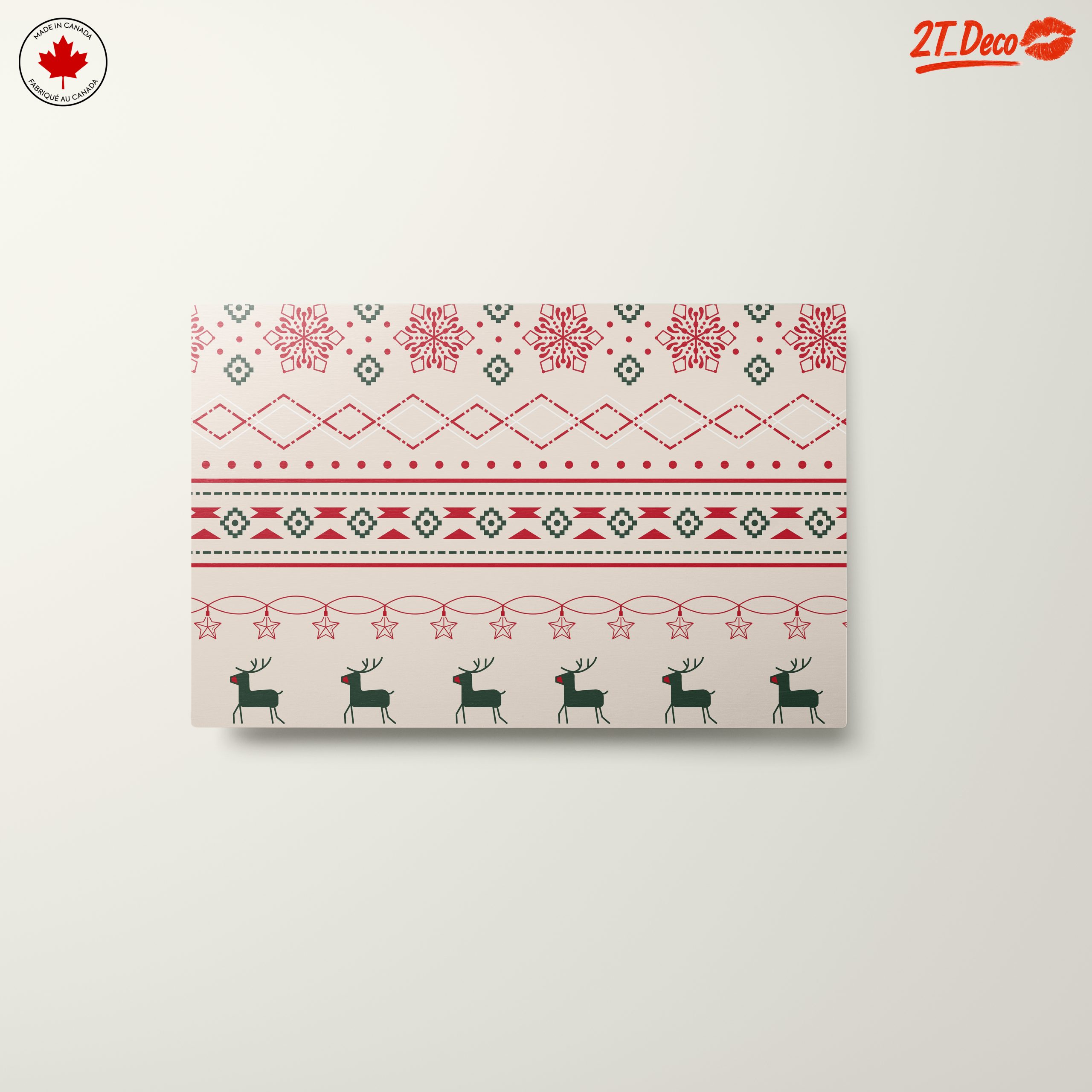 Christmas Pattern with Reindeer and Snowflakes - Image 10