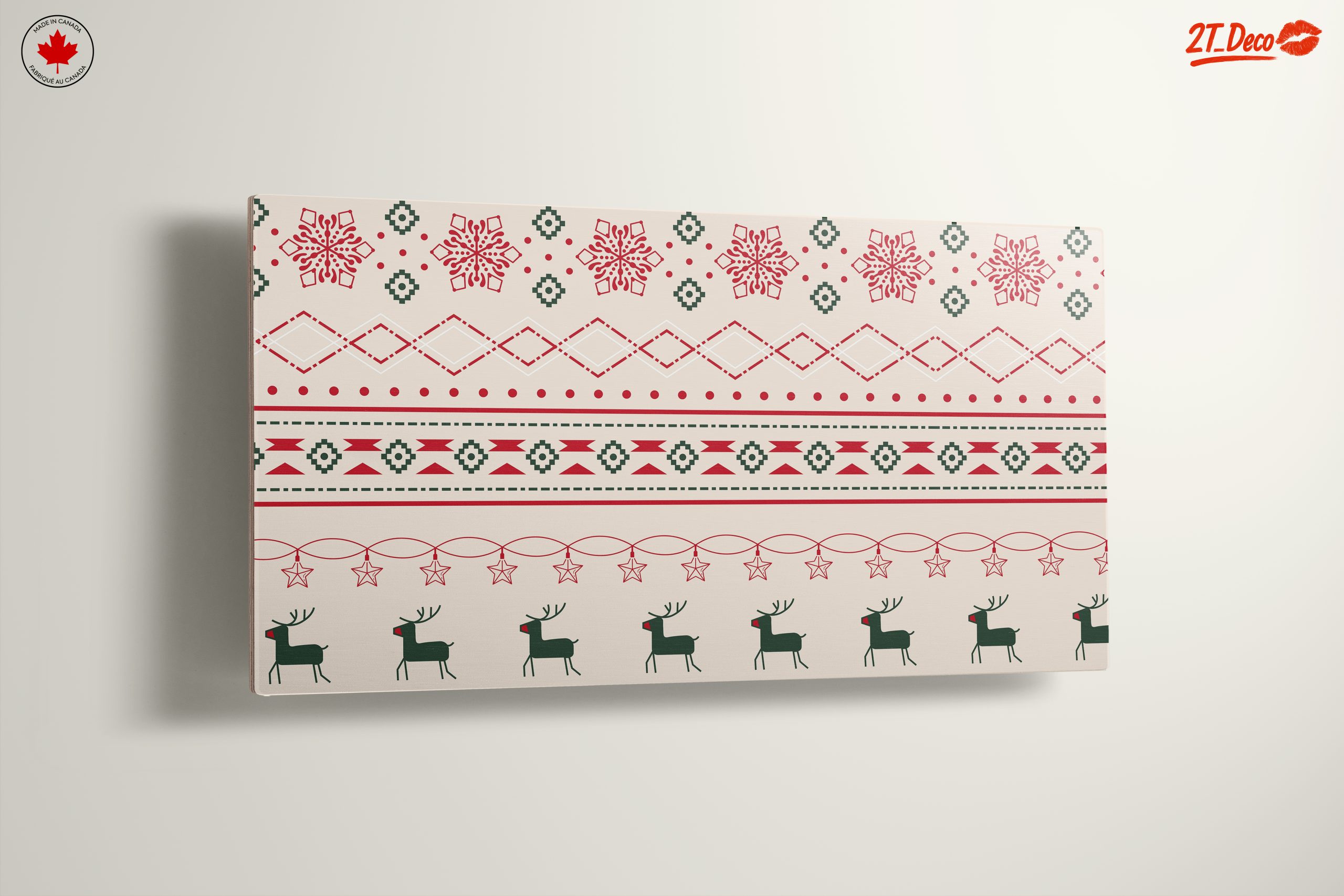 Christmas Pattern with Reindeer and Snowflakes - Image 13