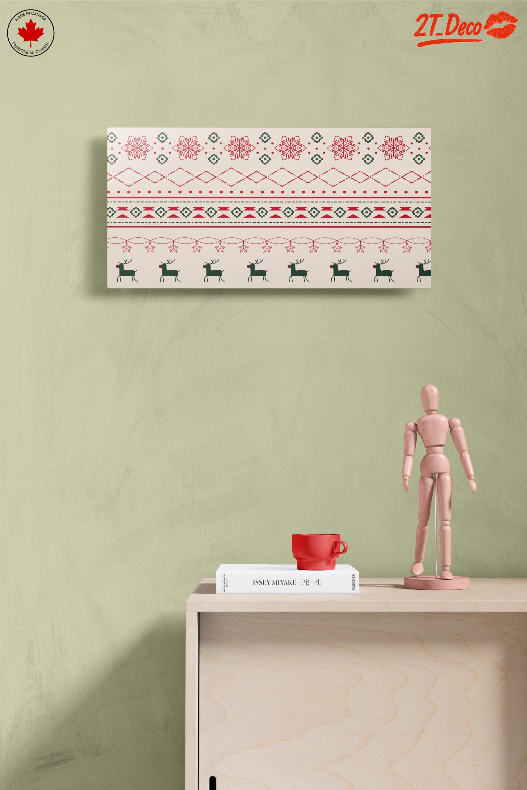 Christmas Pattern with Reindeer and Snowflakes - Image 14
