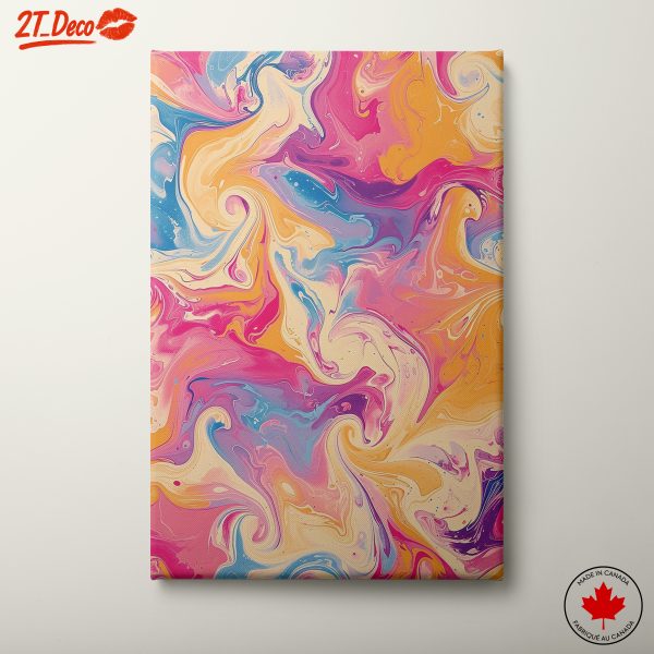 Vibrant Colorful Swirl Art