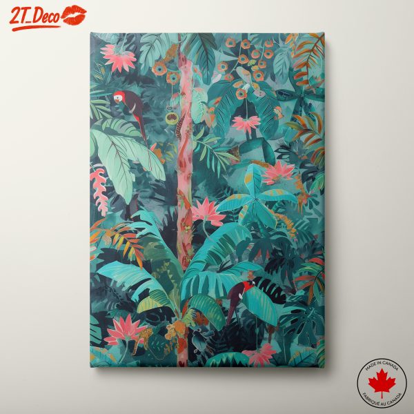 Vibrant Tropical Flora Art for Home Decor