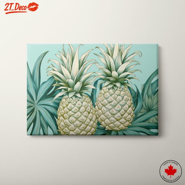Pineapple Botanical Leaf Art