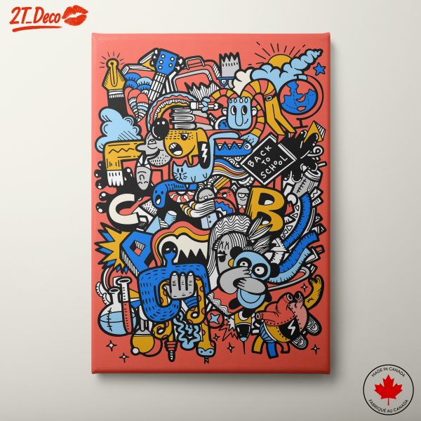 Vibrant Playful Cartoon Art