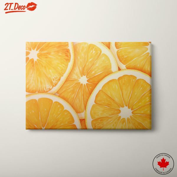 Vibrant Abstract Orange Slice Artwork