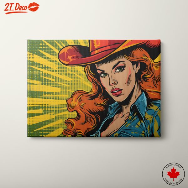 Vibrant Pop Art Portrait of a Woman 4