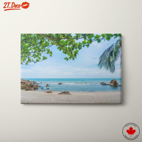 Serene Beach Landscape with Gentle Waves