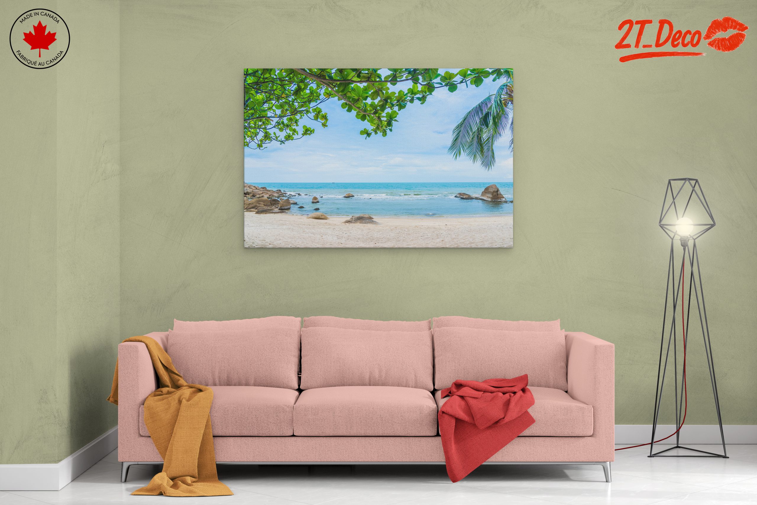 Serene Beach Landscape with Gentle Waves - Image 2