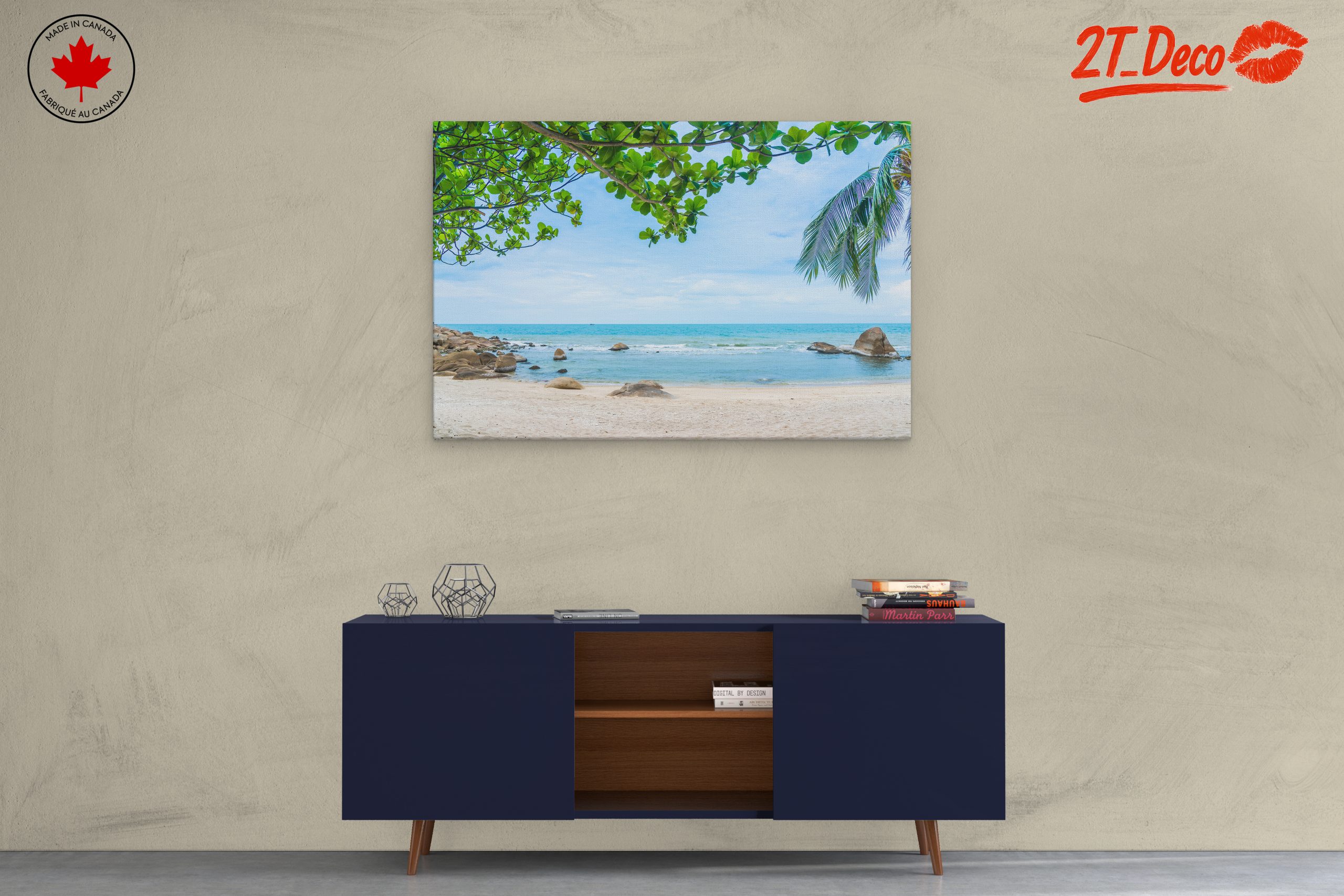 Serene Beach Landscape with Gentle Waves - Image 3