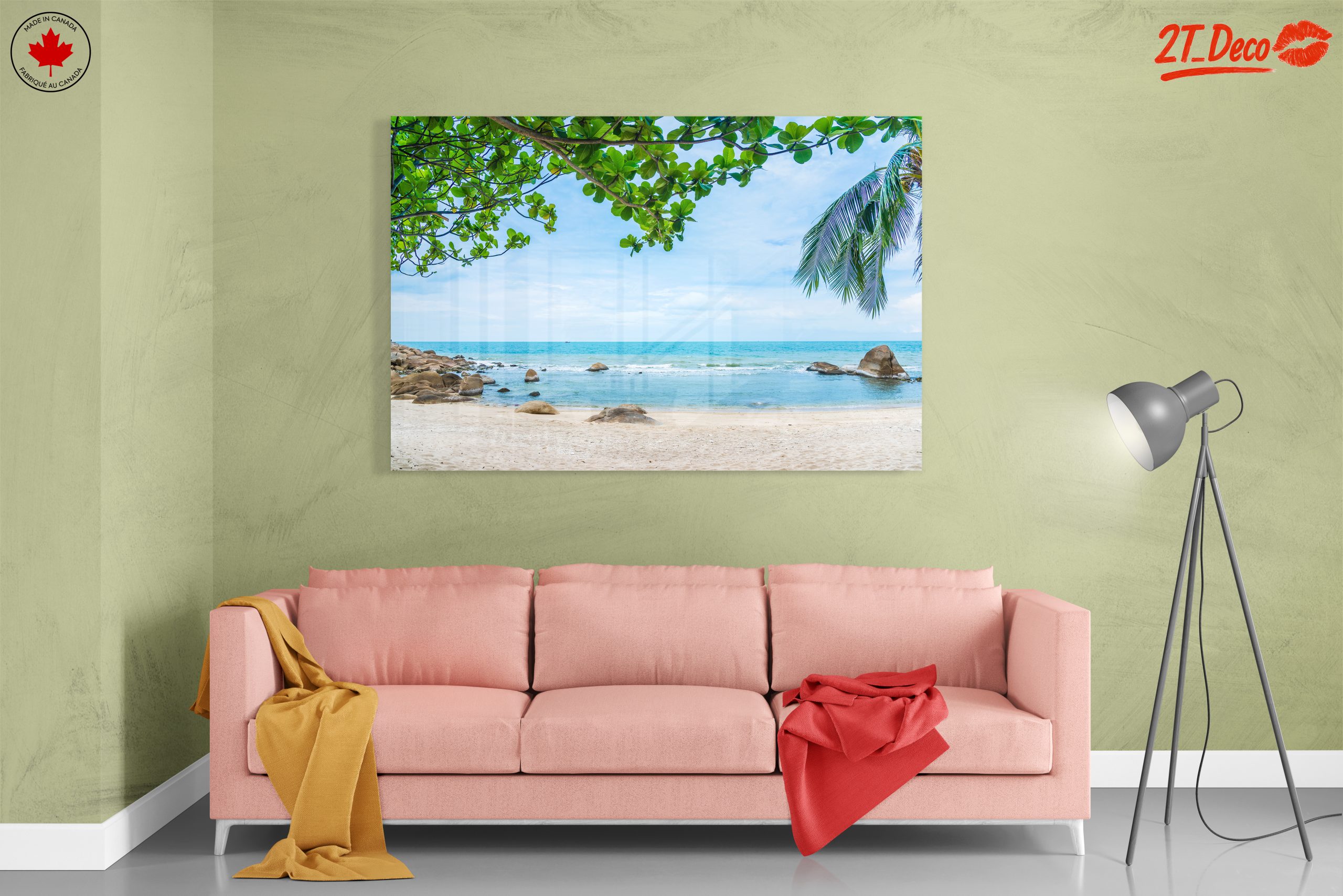 Serene Beach Landscape with Gentle Waves - Image 7