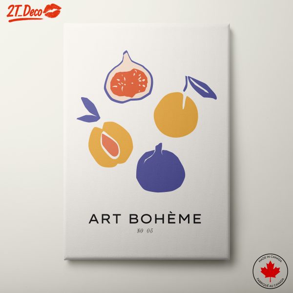 Abstract Food Artwork With Fruits