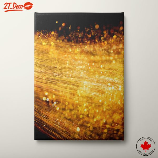 Golden Abstract Patterns Wall Art