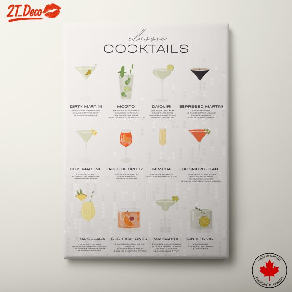 Stylish Bar Cocktails Art