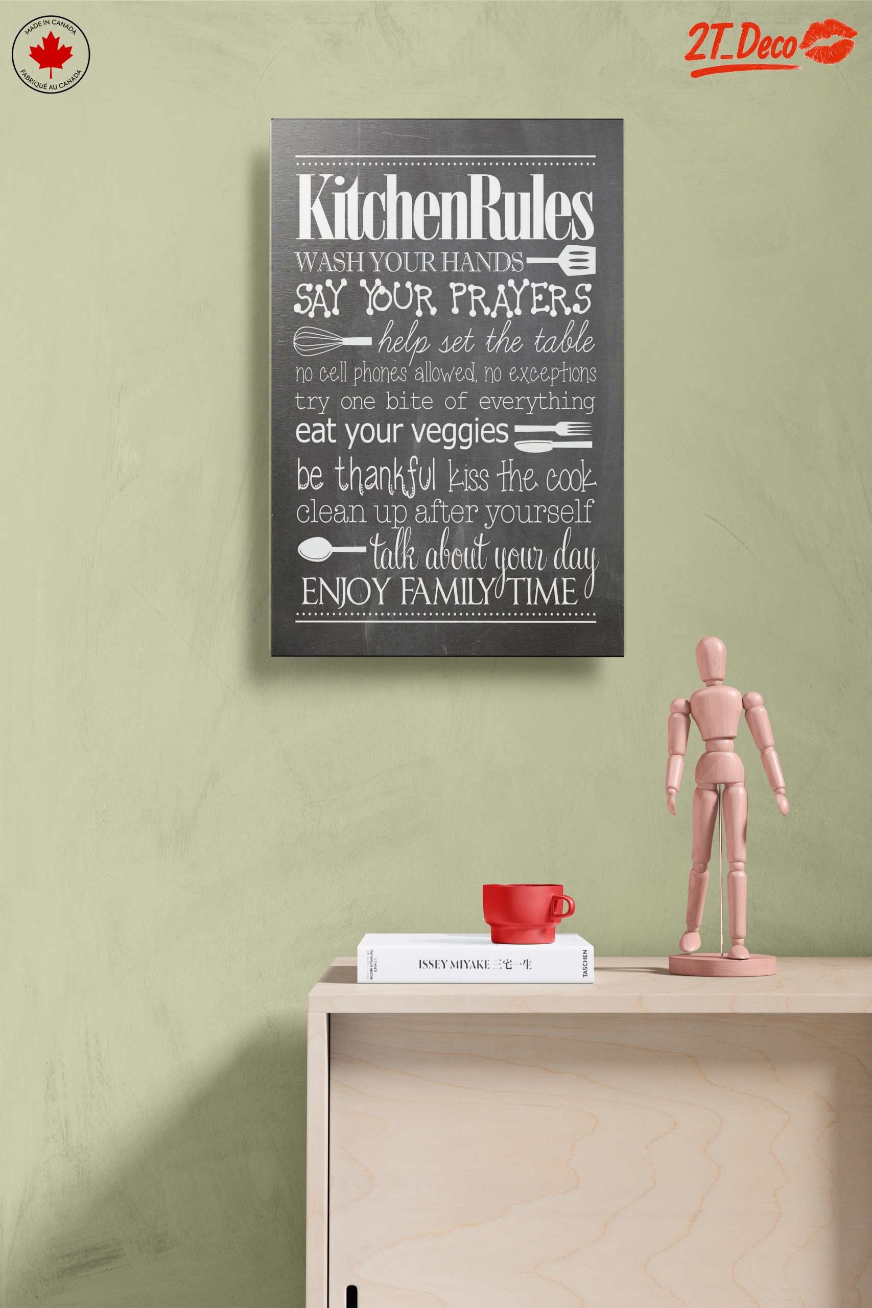 Kitchen Rules Inspirational Art for Home Decor - Image 14