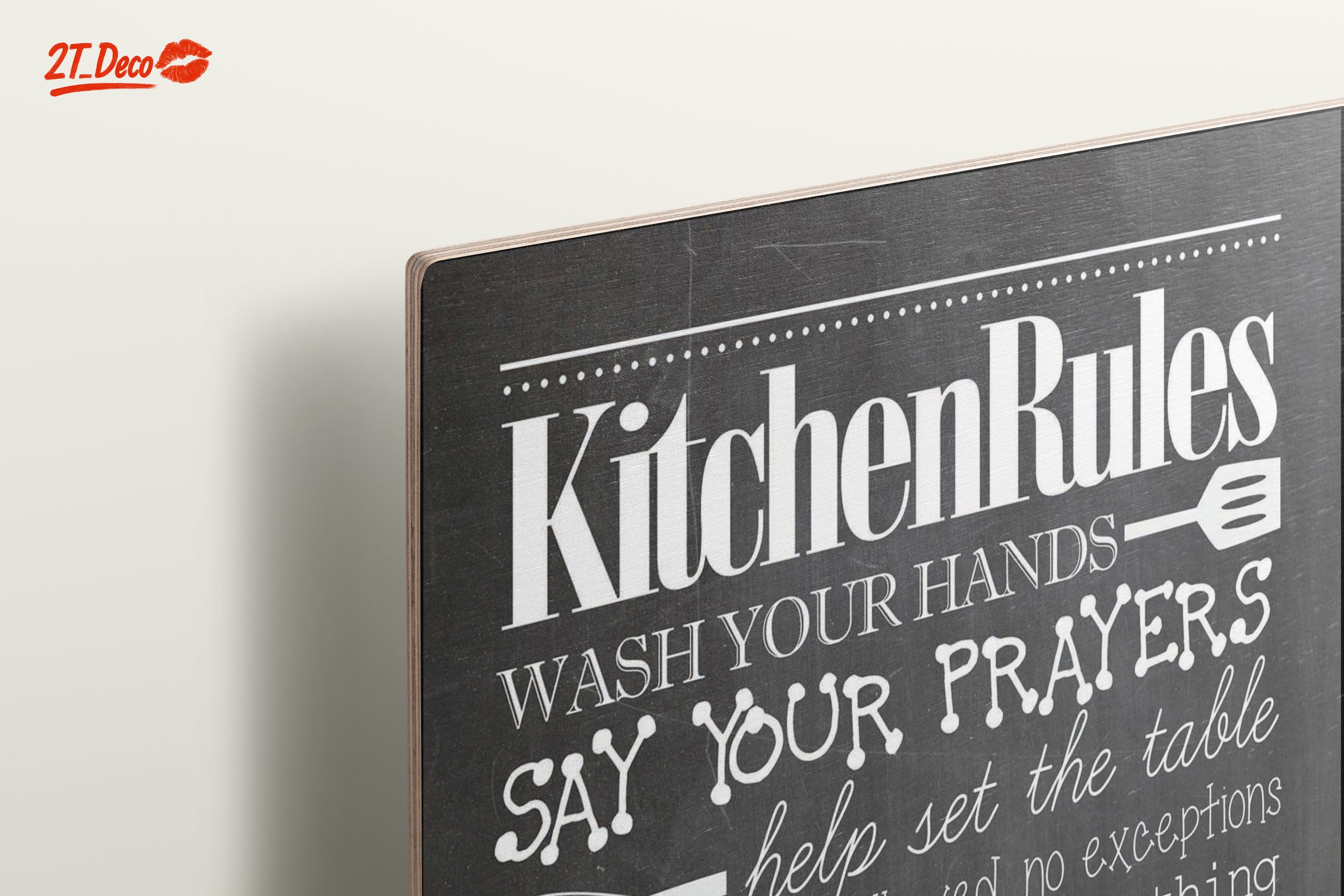 Kitchen Rules Inspirational Art for Home Decor - Image 15