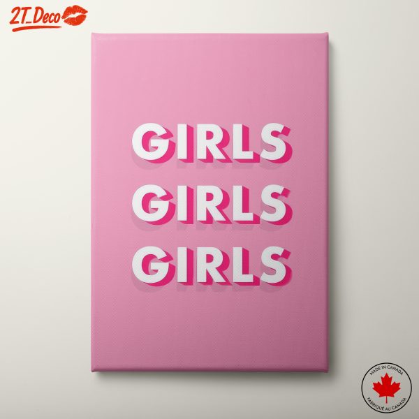 Bold Aesthetic Girls Typography Art