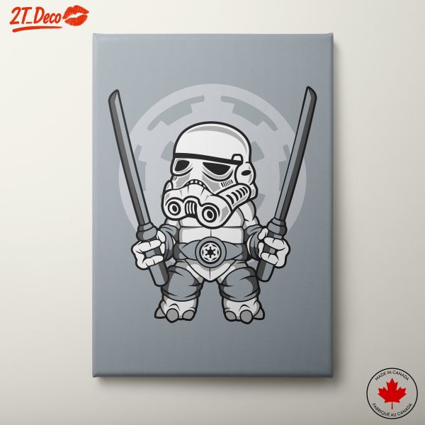 Cute Fantasy Character with Lightsabers