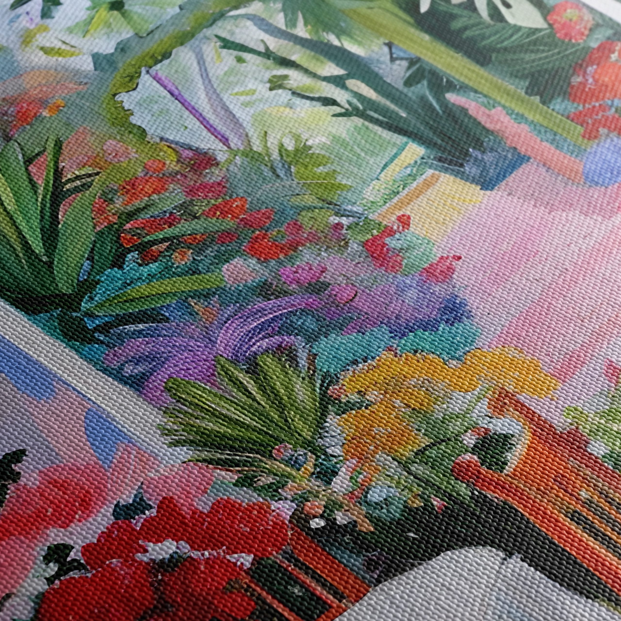 Vibrant Floral Pathway Art for Home Decor - Image 5