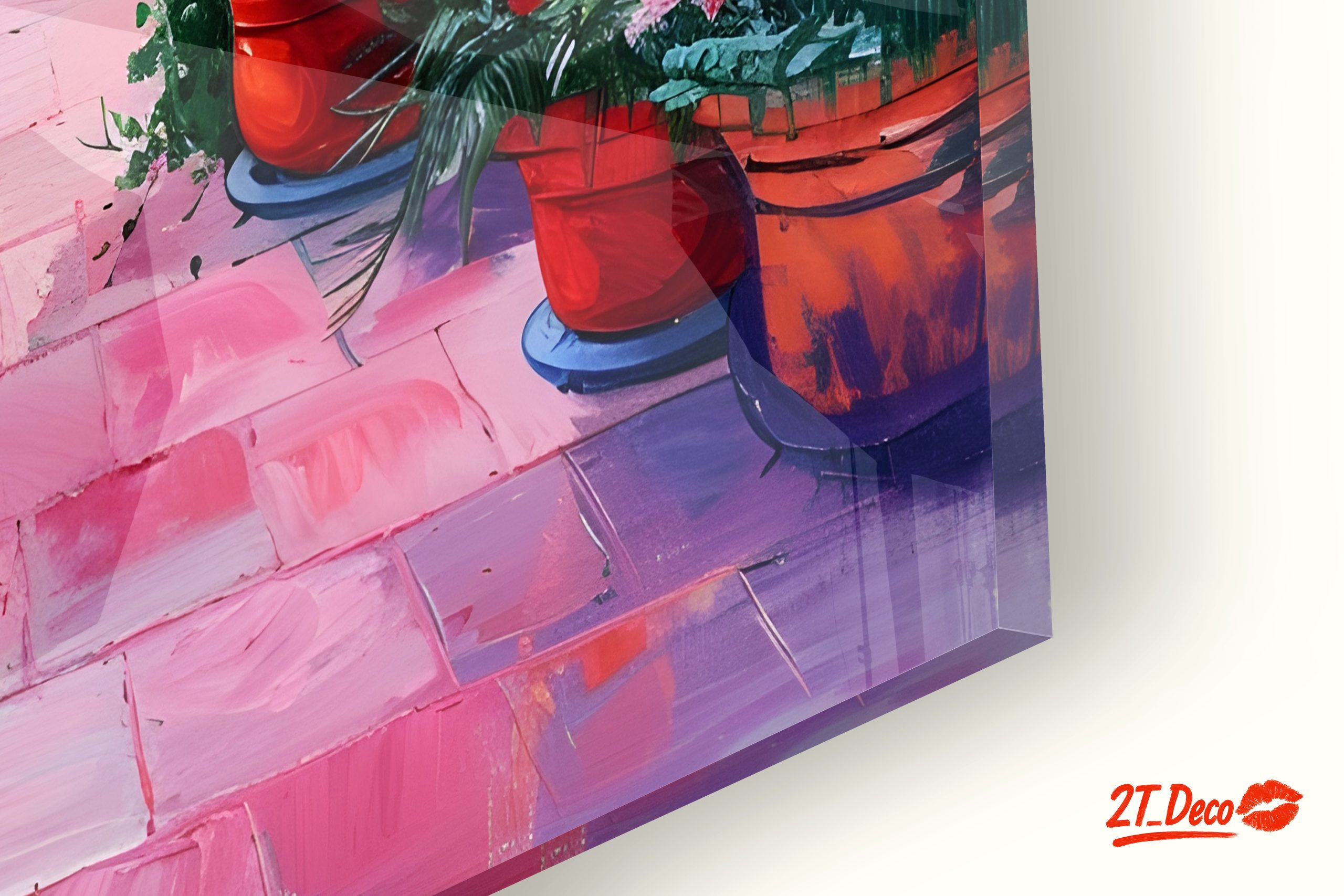 Vibrant Floral Pathway Art for Home Decor - Image 9