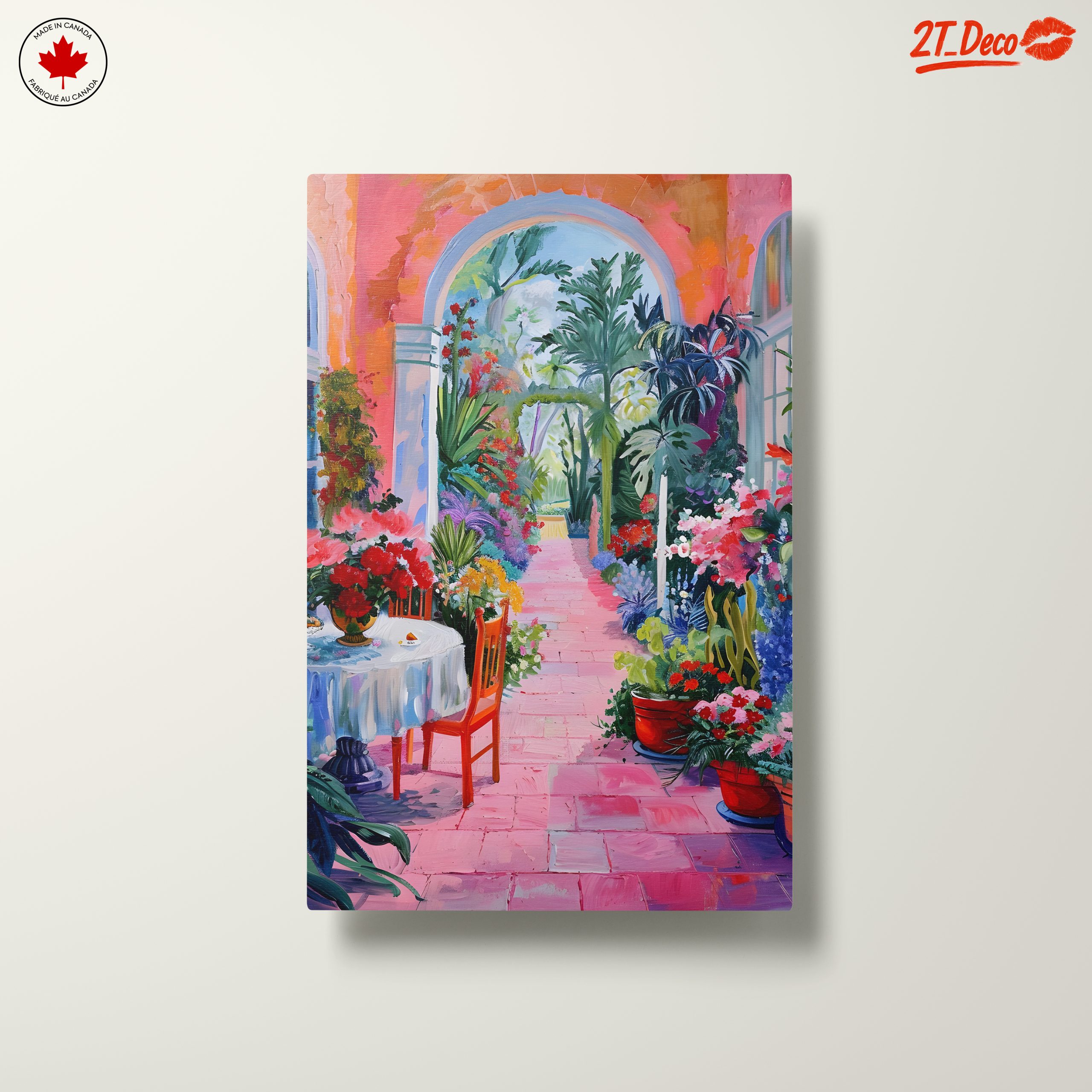 Vibrant Floral Pathway Art for Home Decor - Image 10