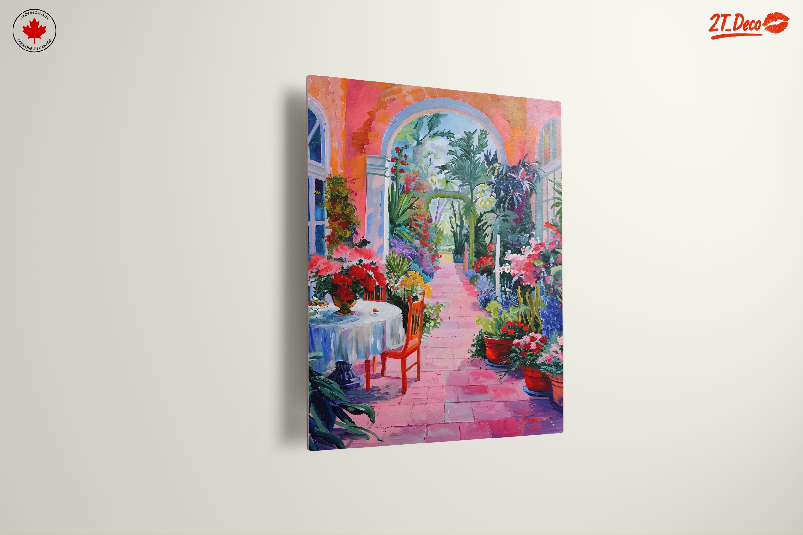 Vibrant Floral Pathway Art for Home Decor - Image 13