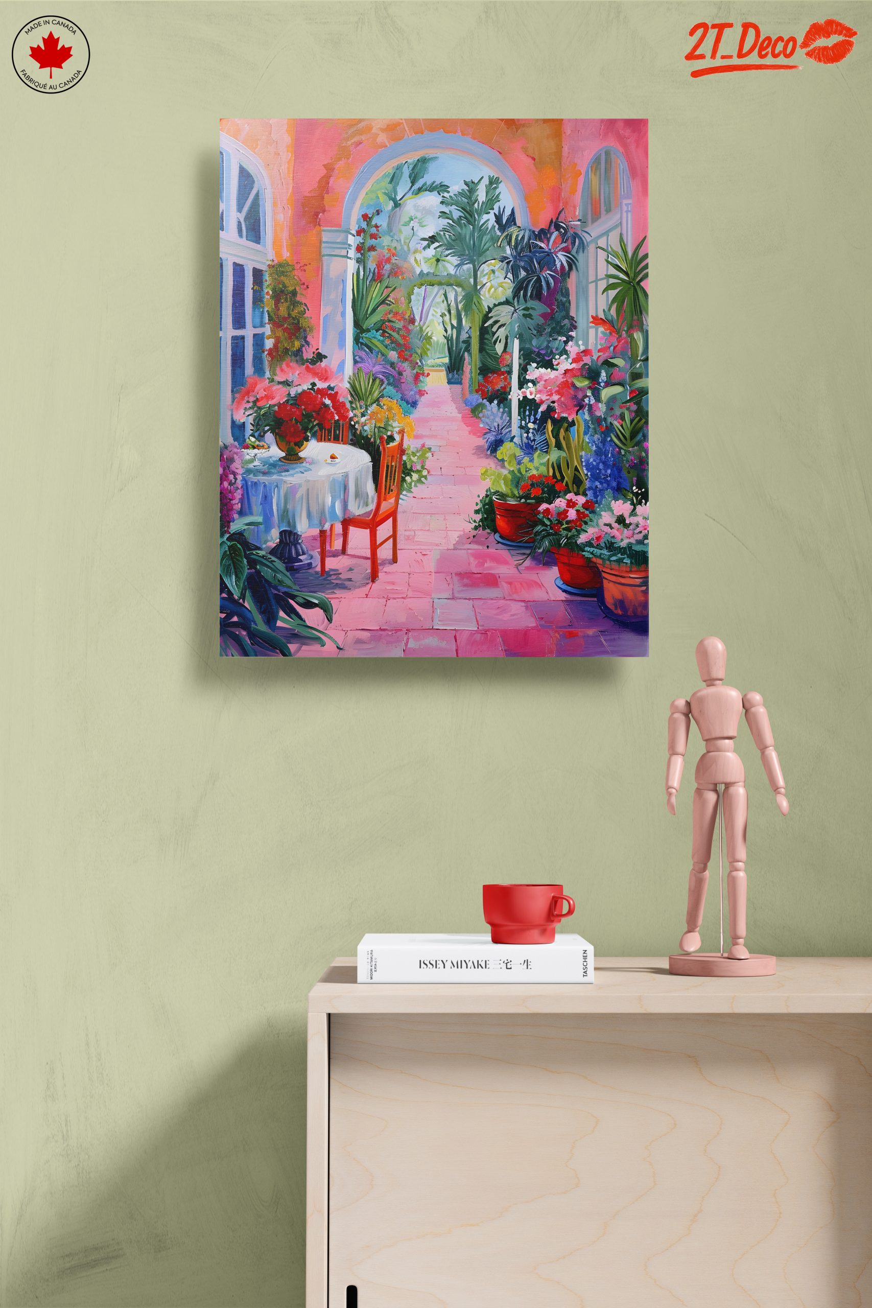 Vibrant Floral Pathway Art for Home Decor - Image 14