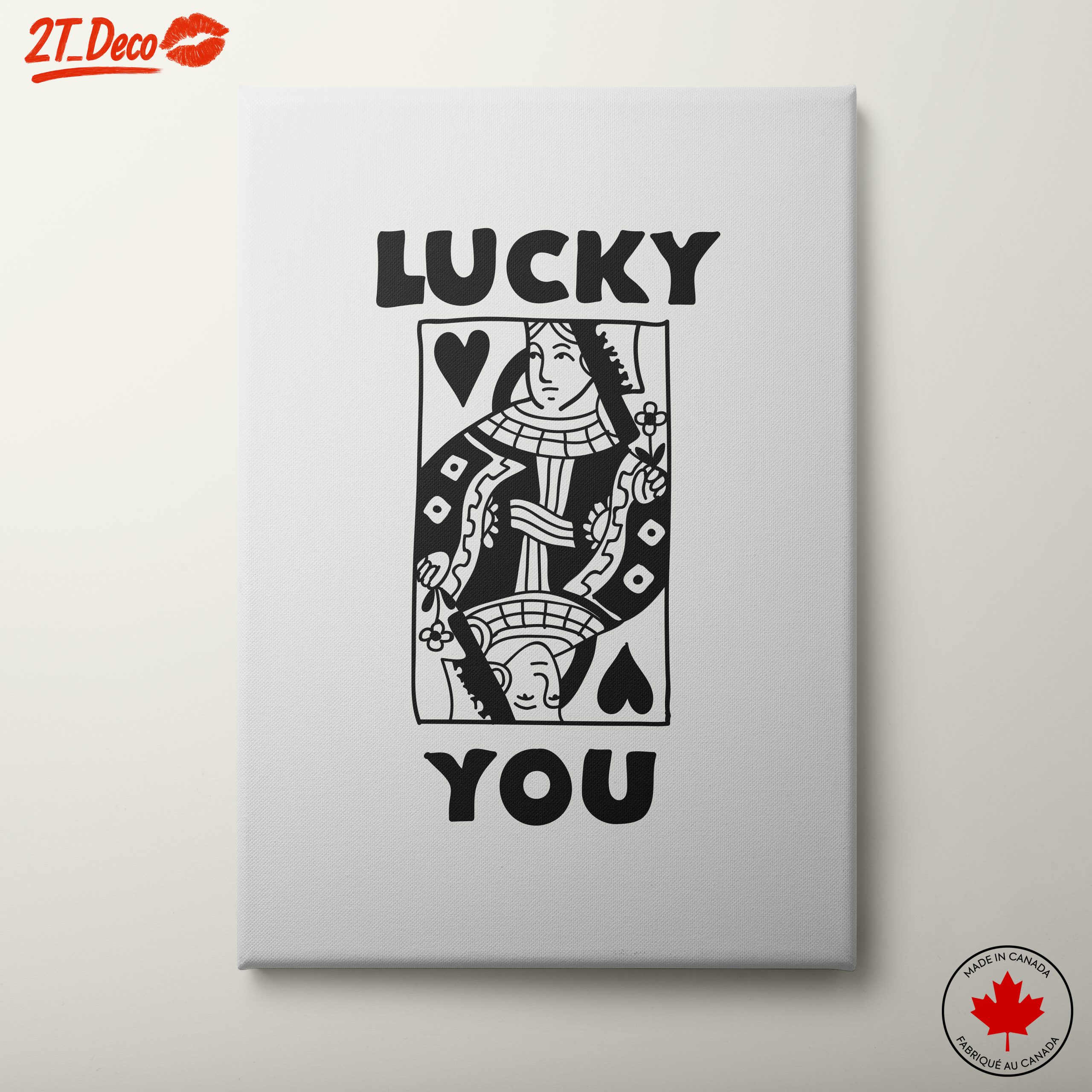 Lucky You Playing Card Art 4