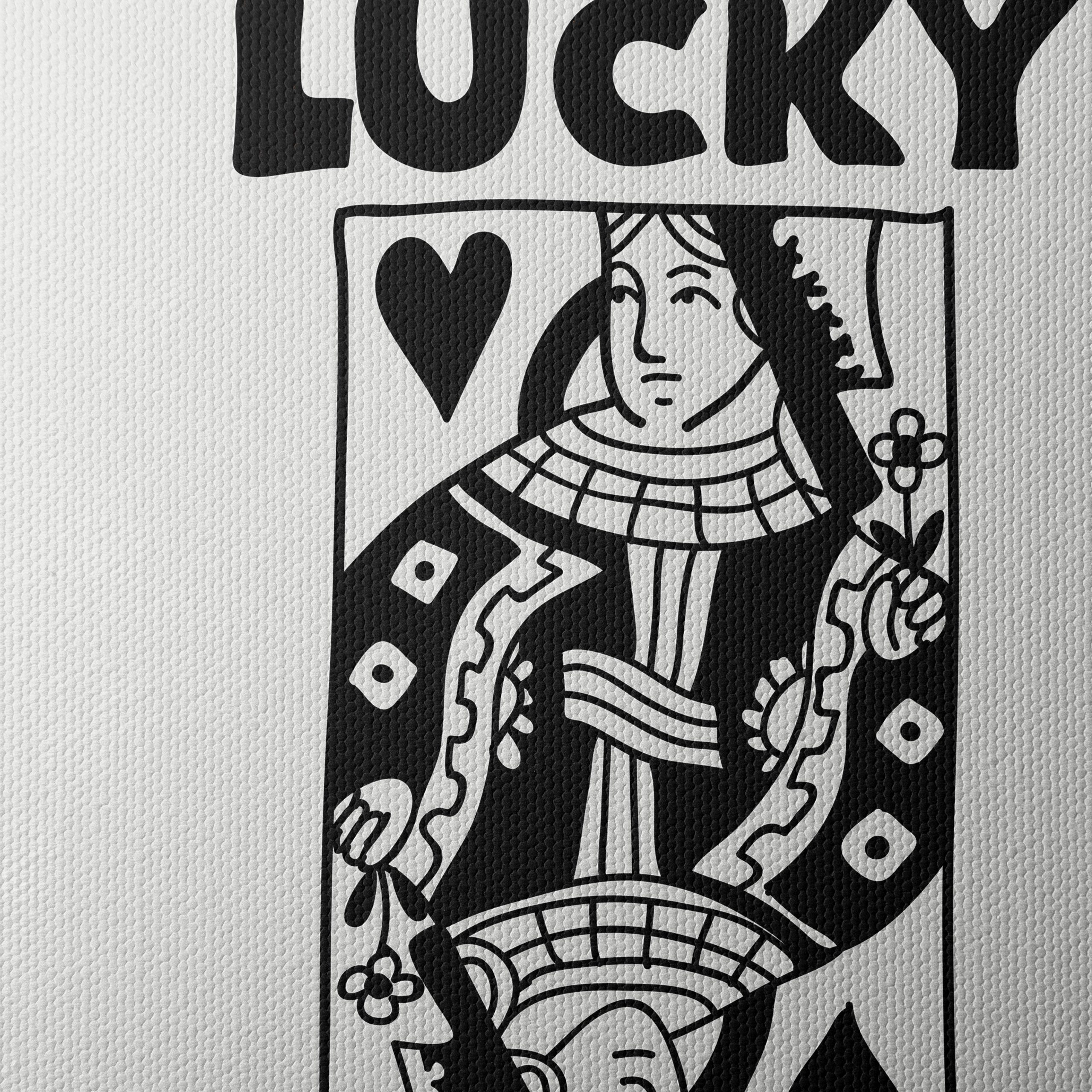 Lucky You Playing Card Art 4 - Image 4