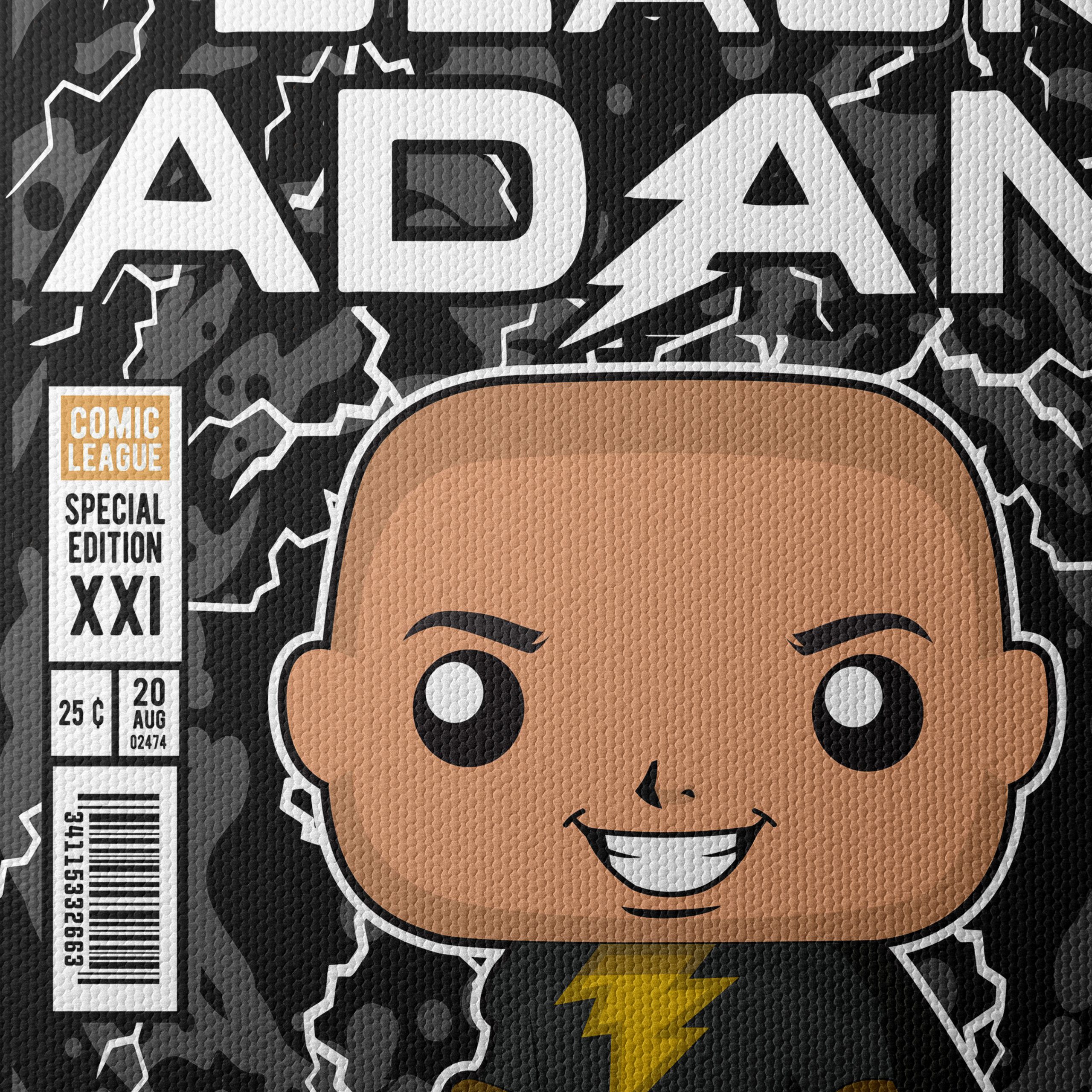 Black Adam Comic Art featuring Lightning - Image 4
