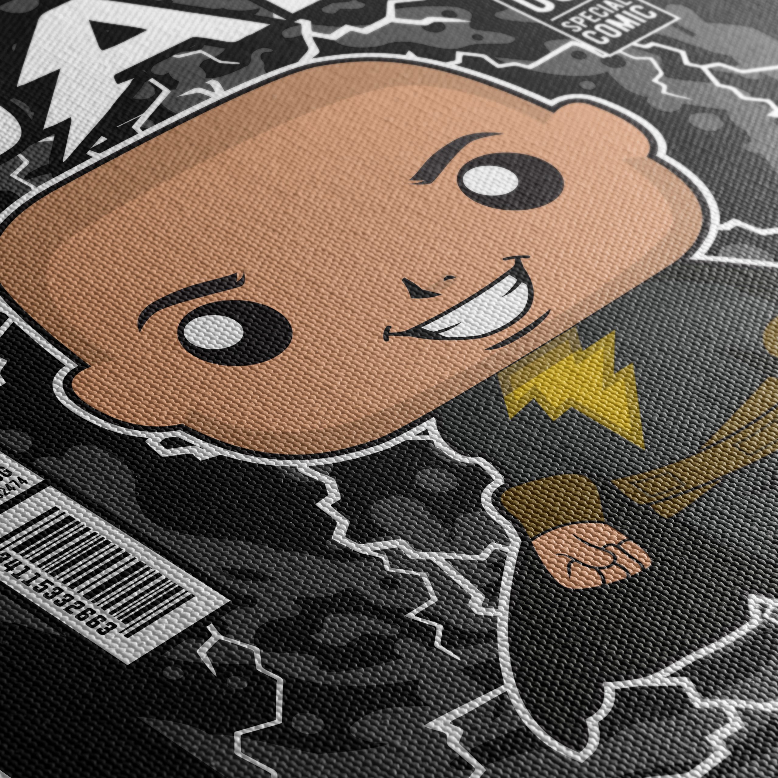 Black Adam Comic Art featuring Lightning - Image 5