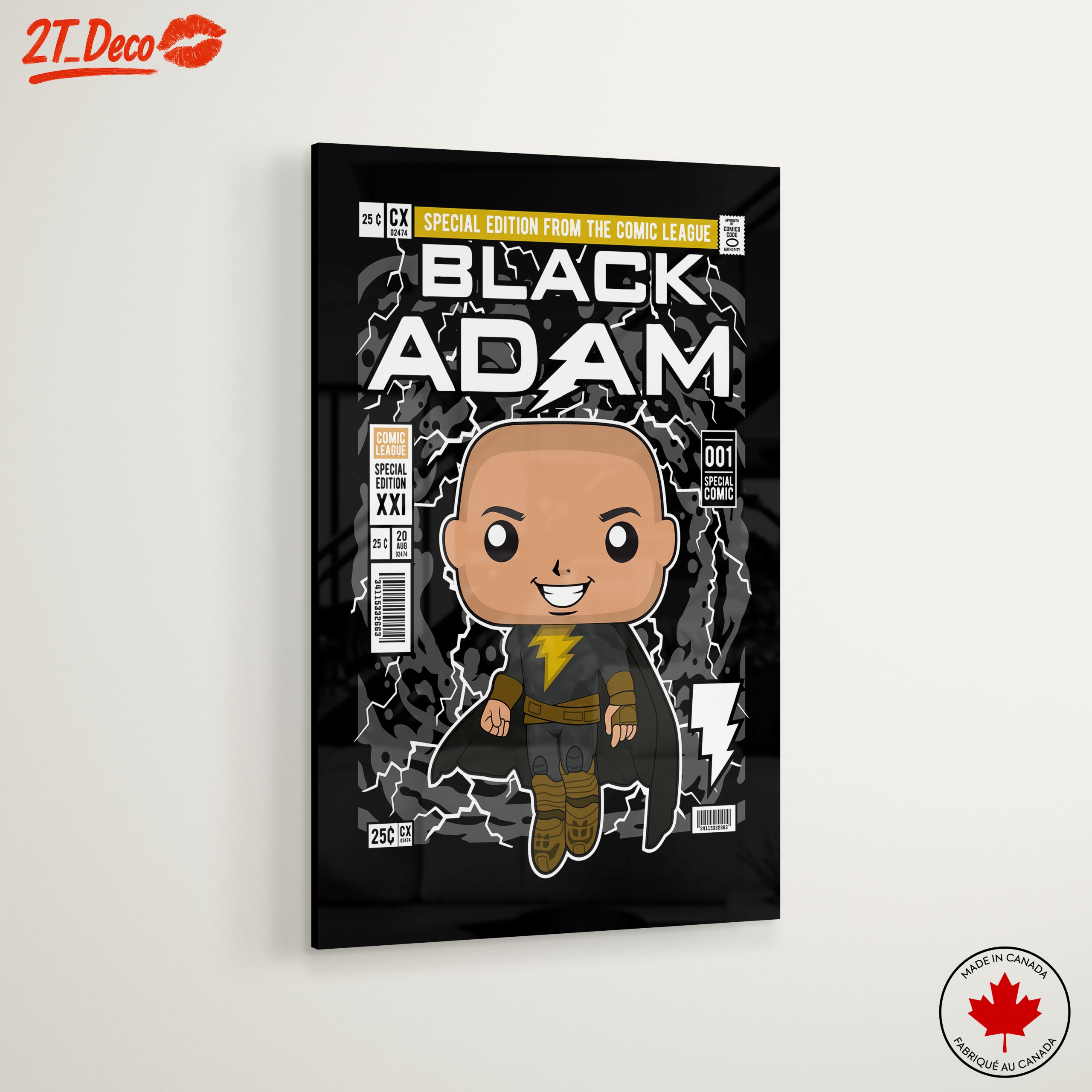 Black Adam Comic Art featuring Lightning - Image 6