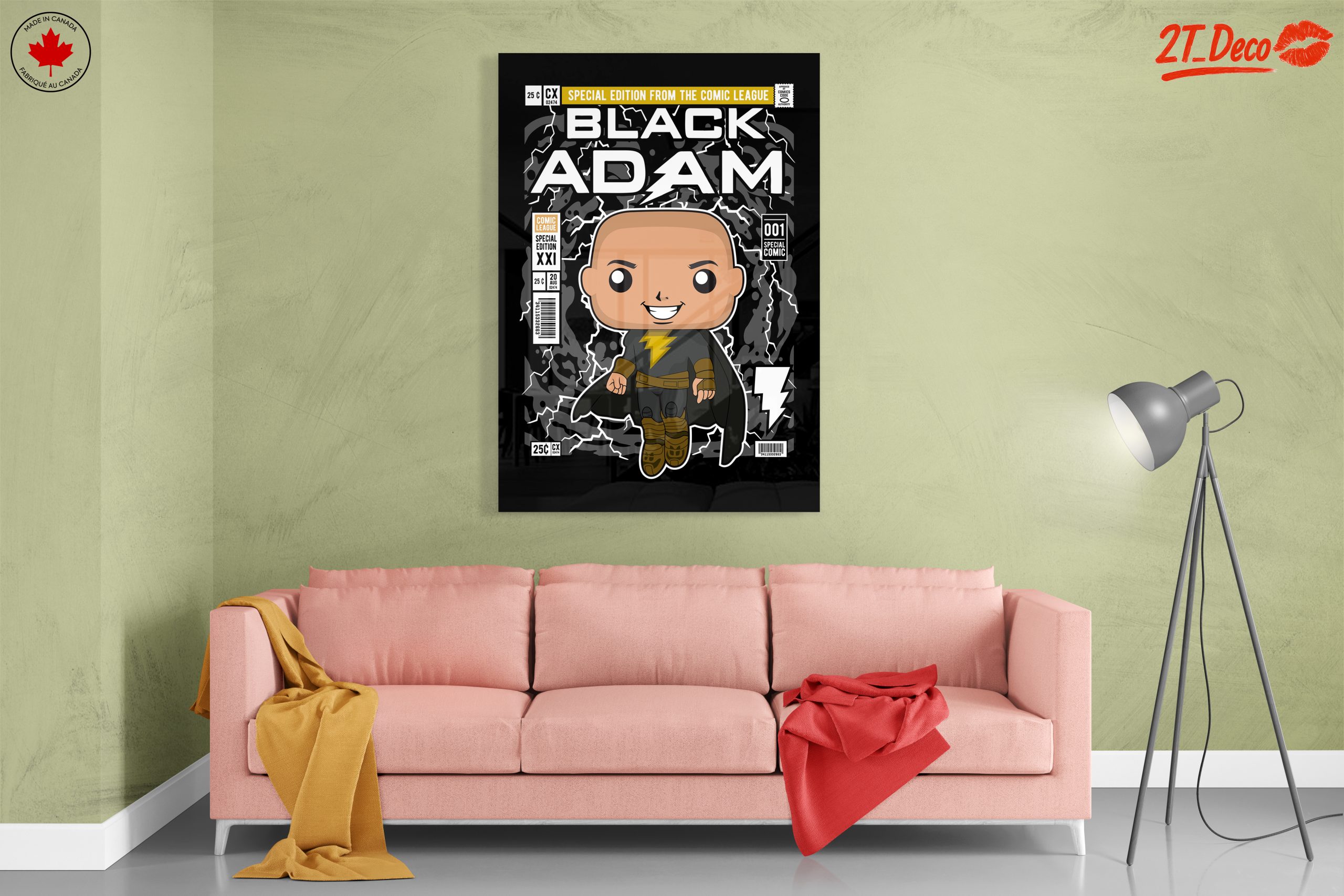 Black Adam Comic Art featuring Lightning - Image 7