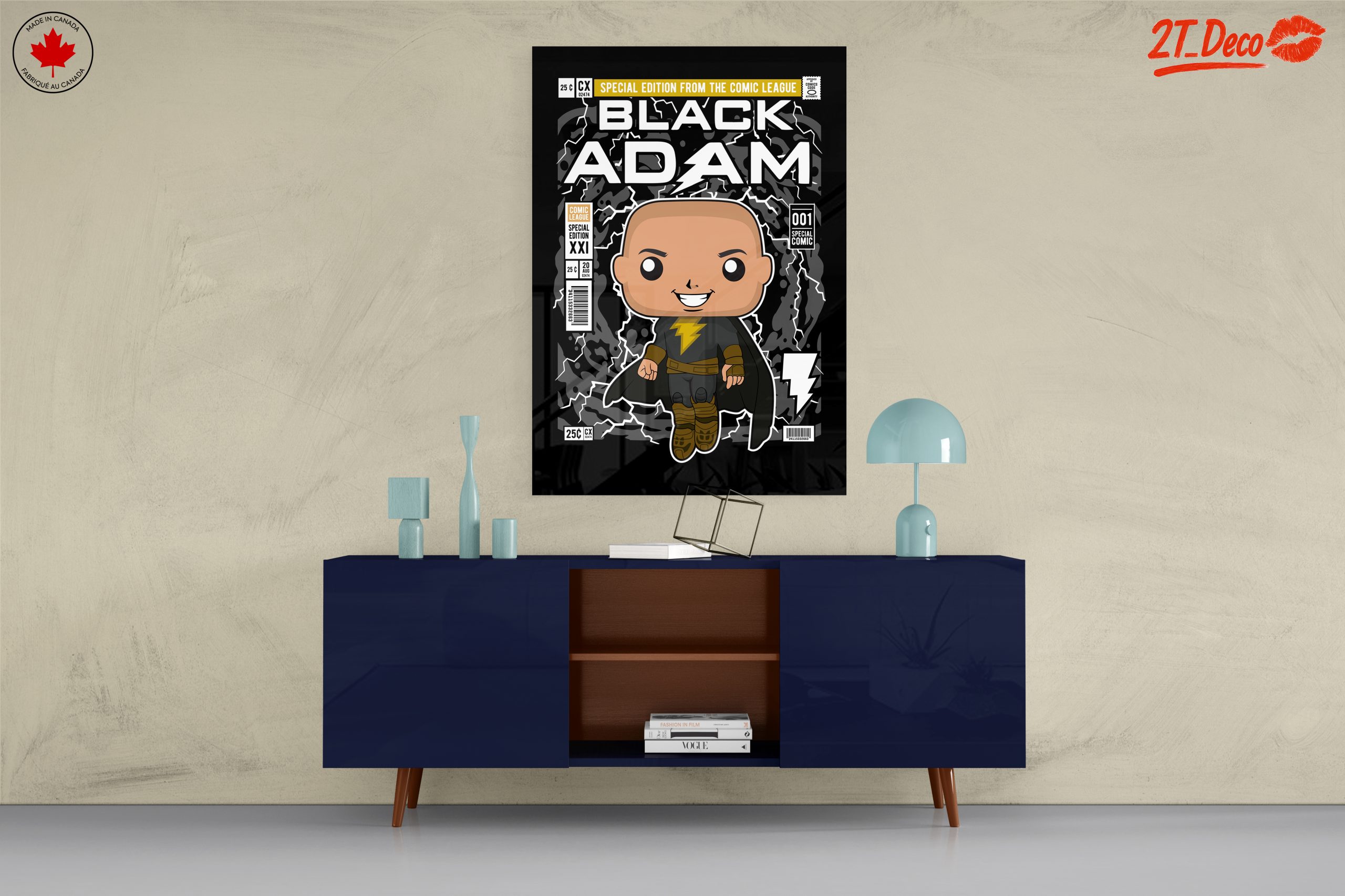 Black Adam Comic Art featuring Lightning - Image 8