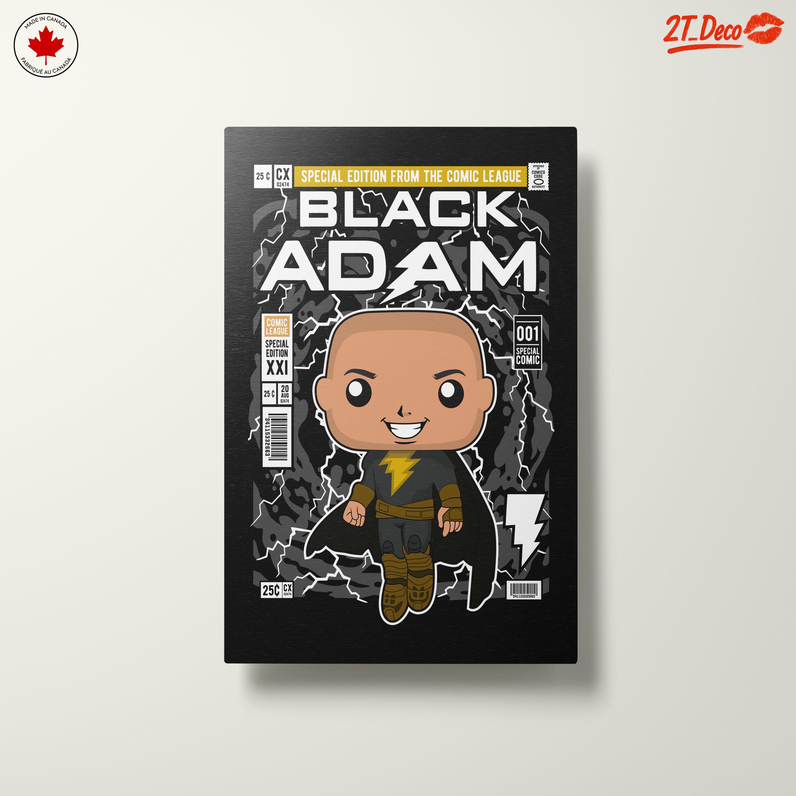 Black Adam Comic Art featuring Lightning - Image 10