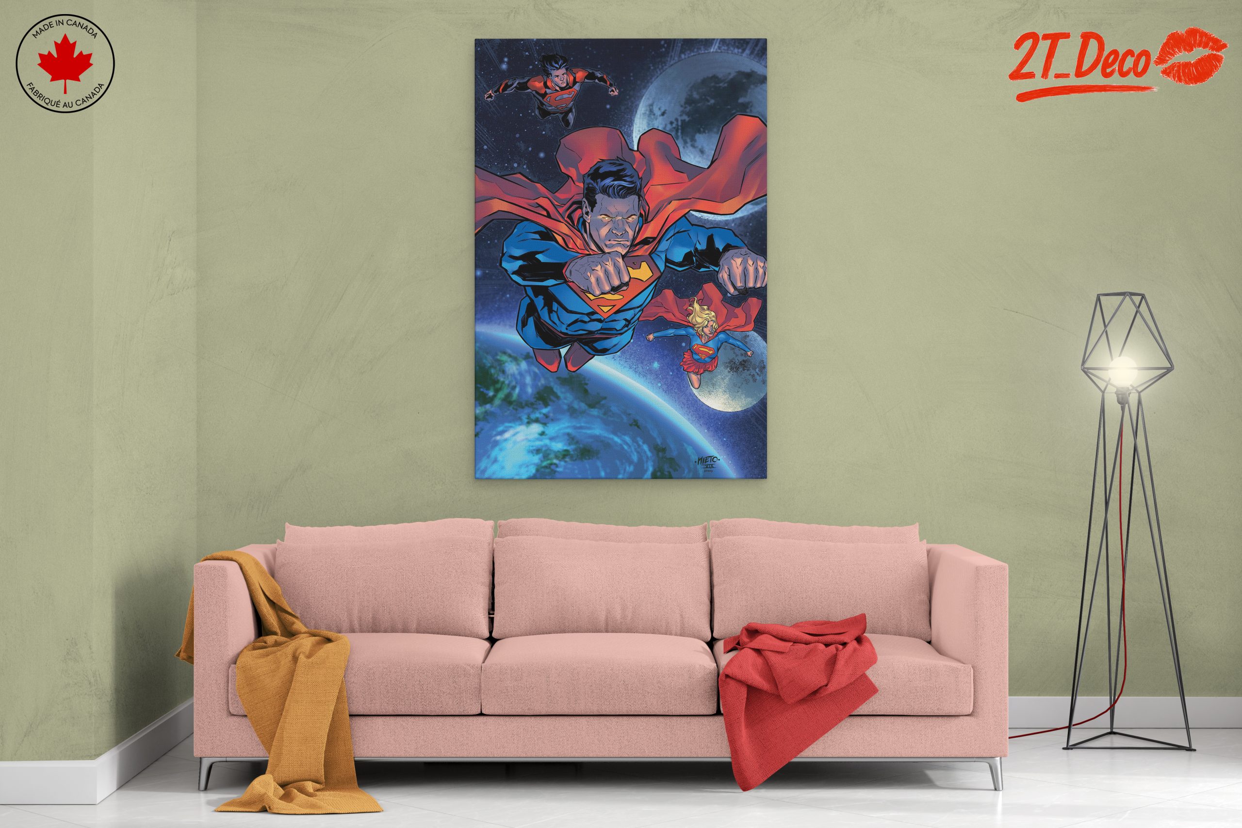 Superman Flying Through Space Art - Image 2
