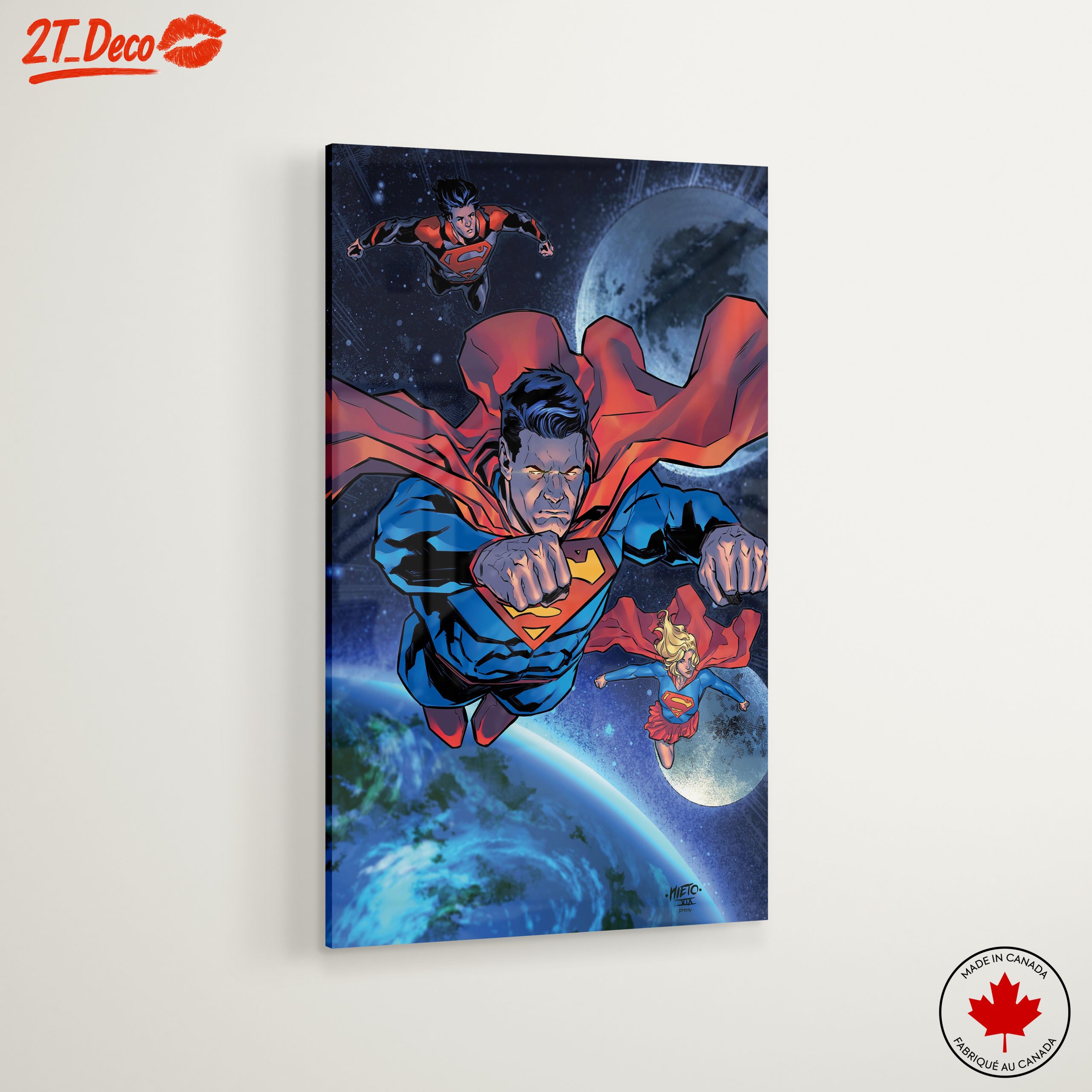 Superman Flying Through Space Art - Image 6