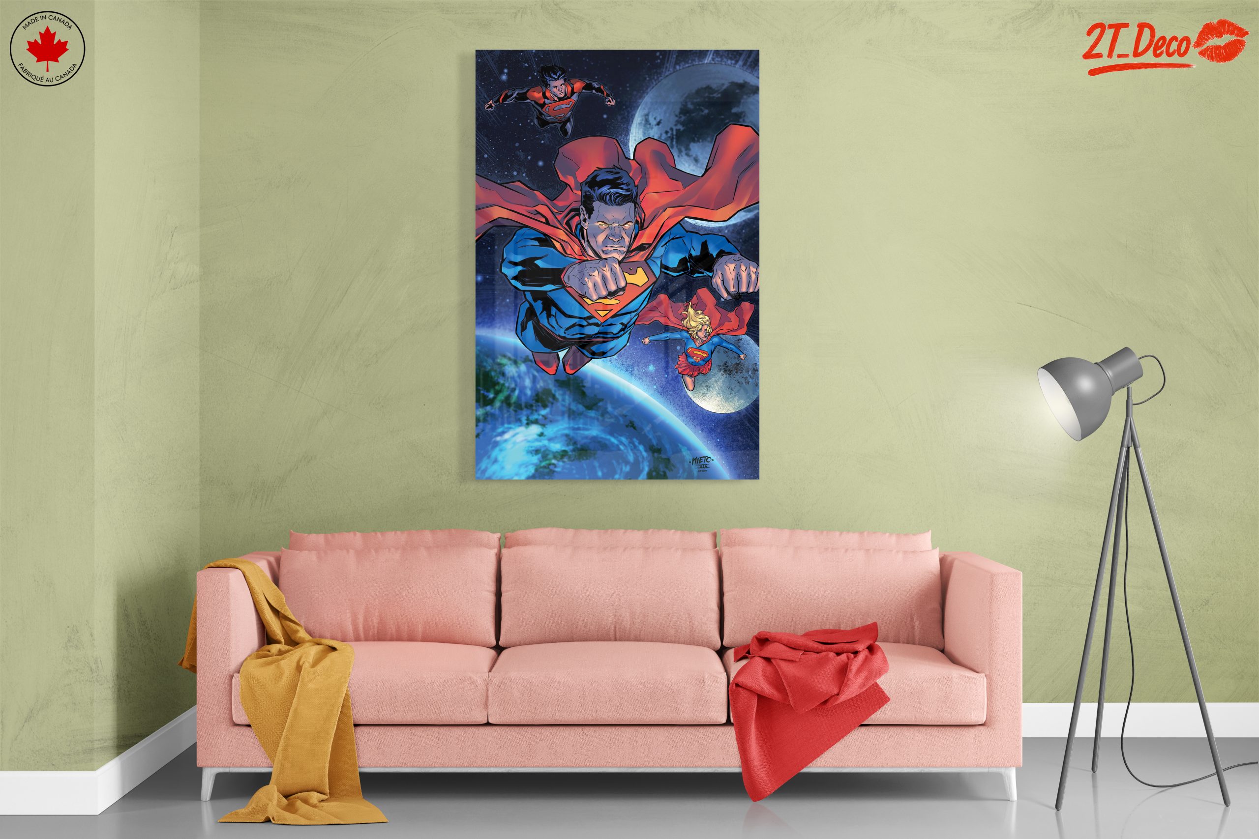 Superman Flying Through Space Art - Image 7