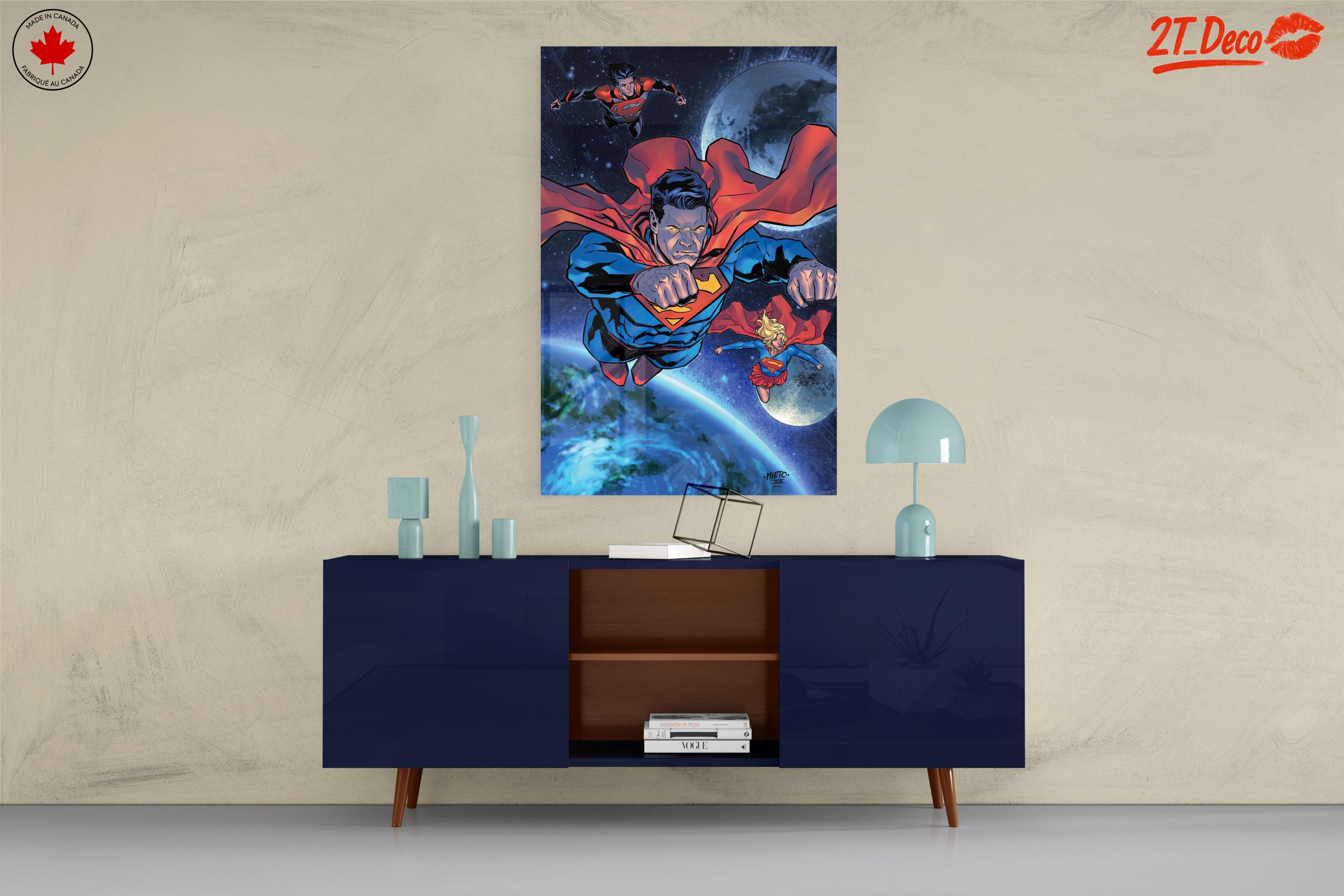 Superman Flying Through Space Art - Image 8