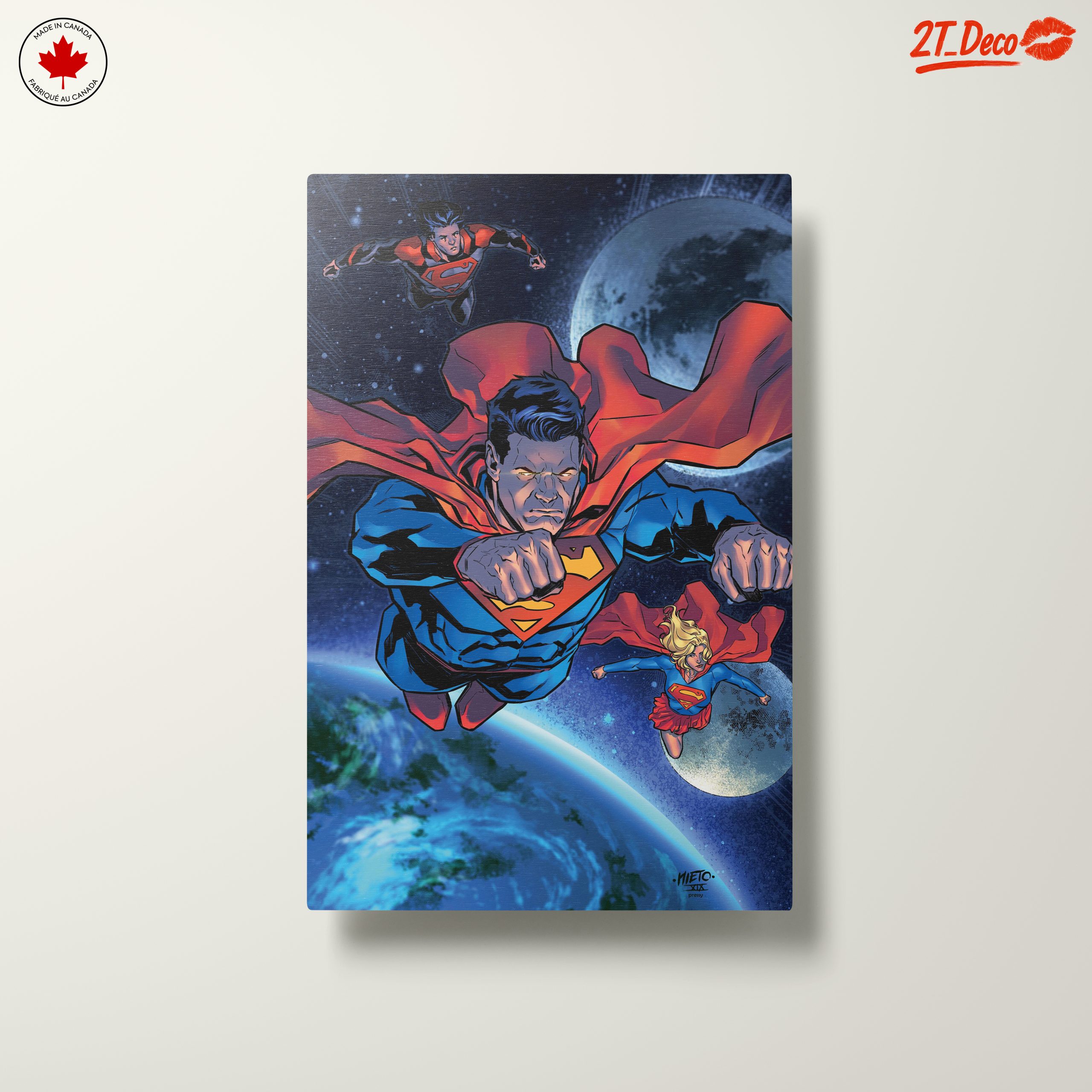 Superman Flying Through Space Art - Image 10