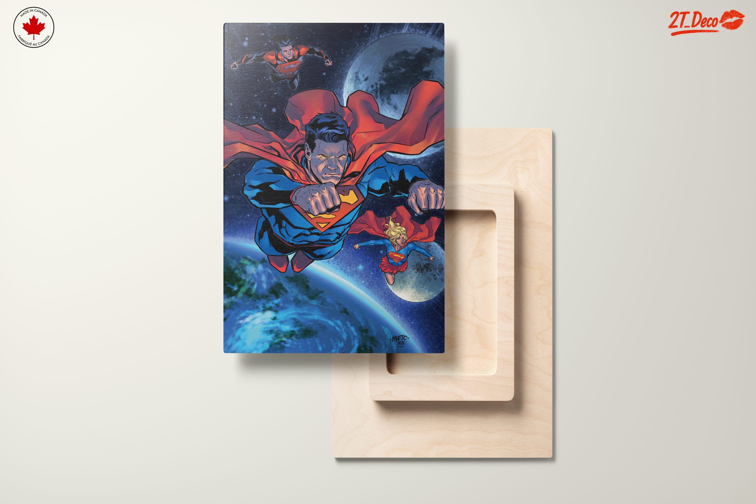 Superman Flying Through Space Art - Image 11