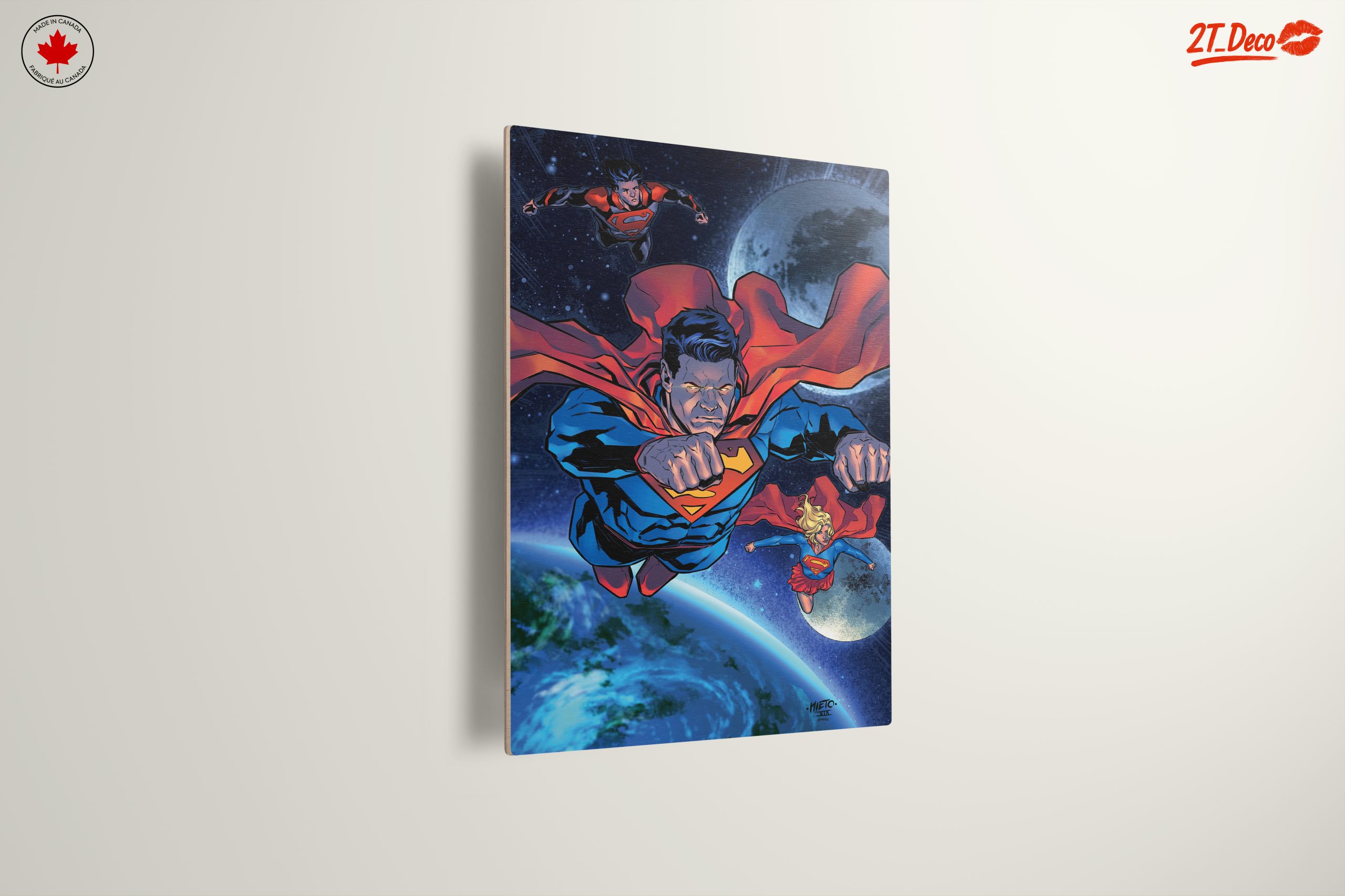 Superman Flying Through Space Art - Image 13