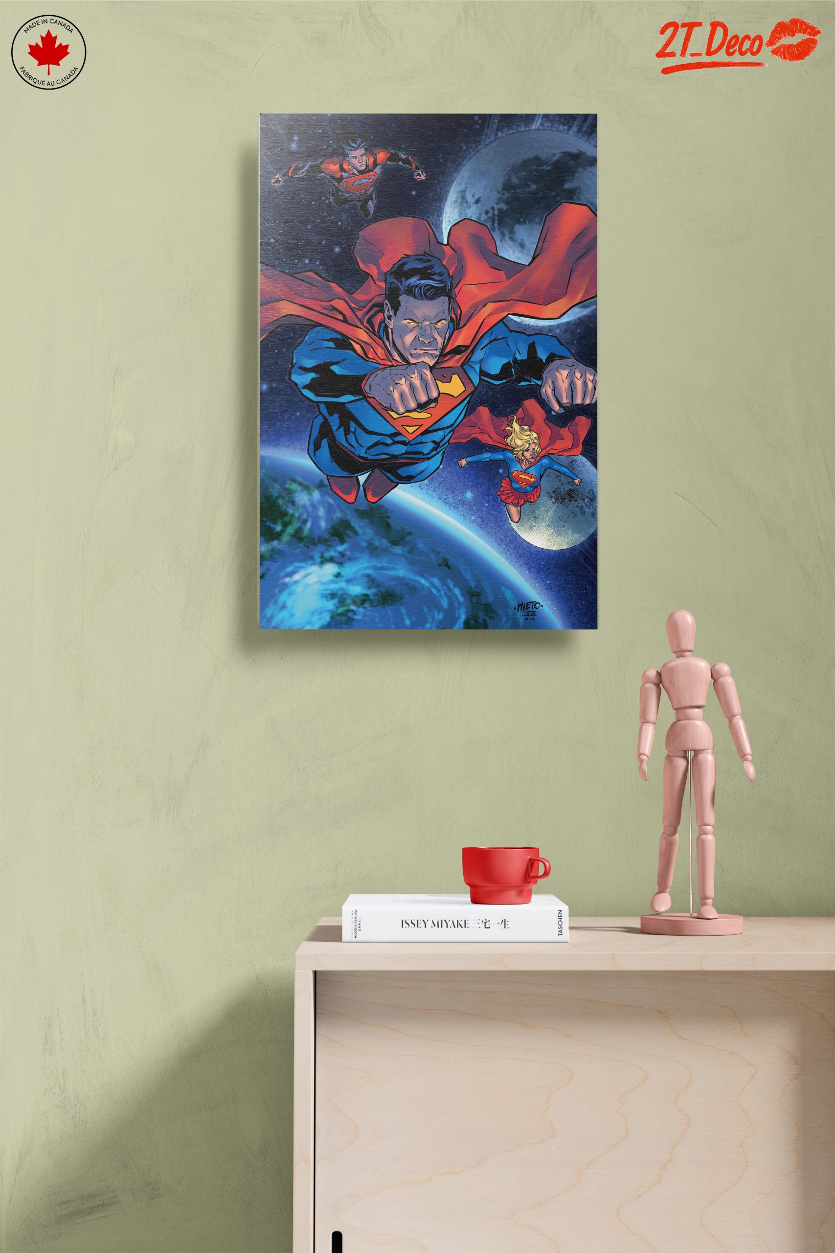 Superman Flying Through Space Art - Image 14