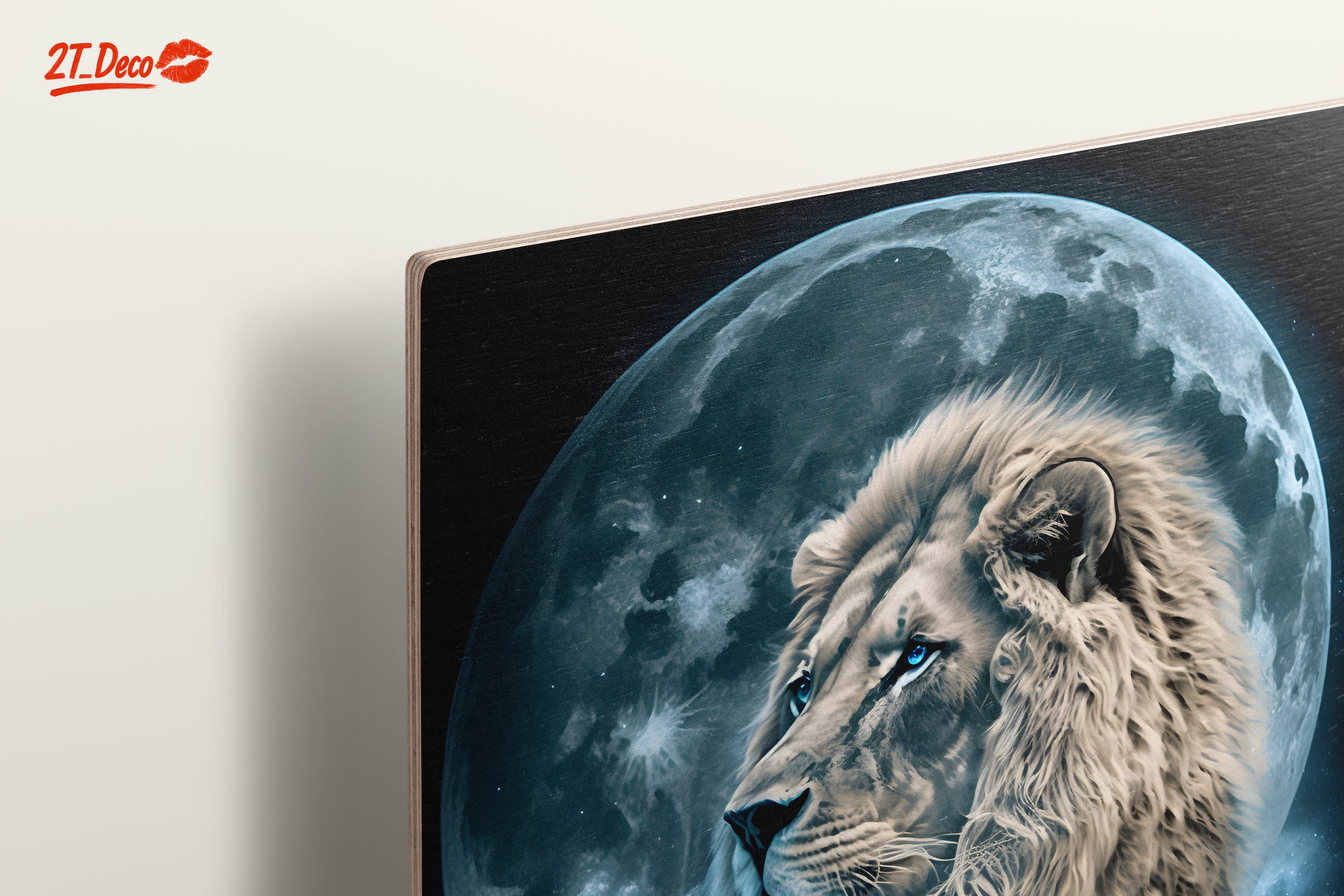 Majestic Lion Against Full Moon - Image 15