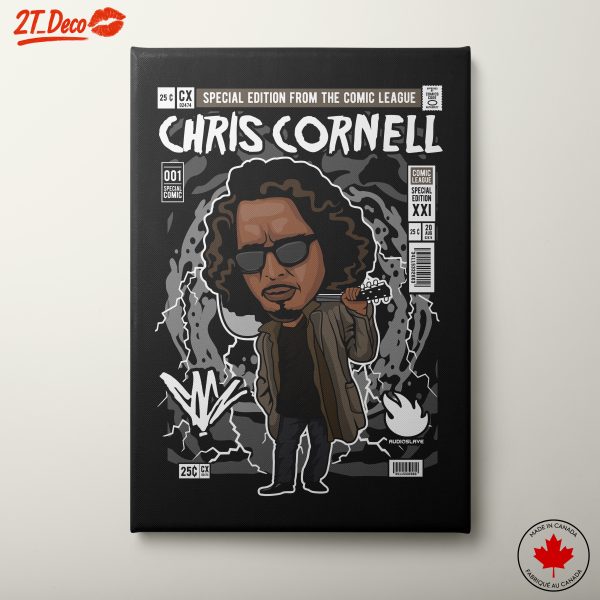 Cartoon Art of Chris Cornell Musician