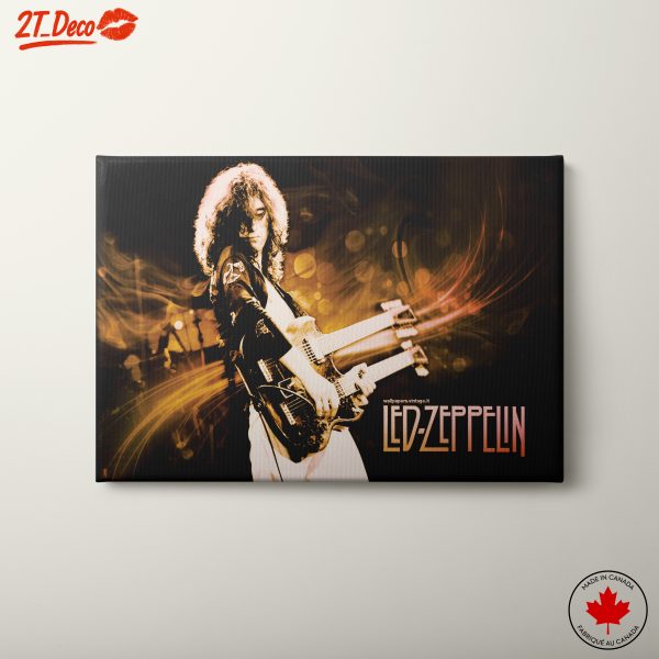 Led Zeppelin Iconic Guitar Performance Art