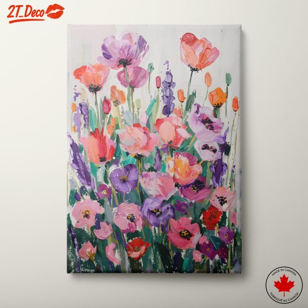 Vibrant Floral Art in Bold Colors